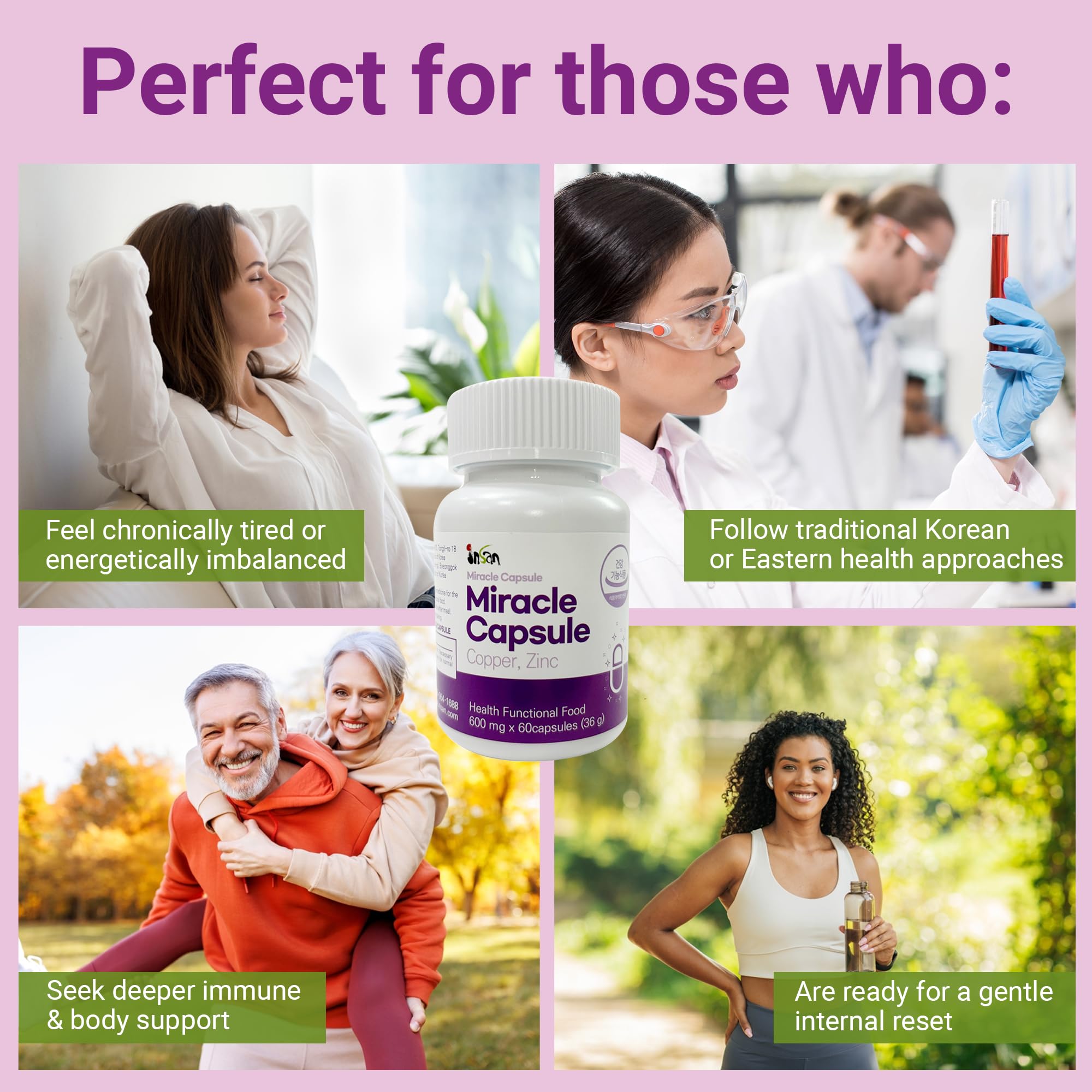 INSANORIGINS Miracle Capsule Immune Defense Support Supplement 18g (600mg - 30 Capsules) [Starter Pack] INSANORIGINS buy supplements canada