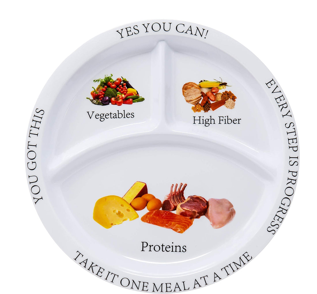 Bariatric Portion Control Nutritional Plates Weight Loss for Adults (2 Pack) Universal Body Labs buy supplements canada