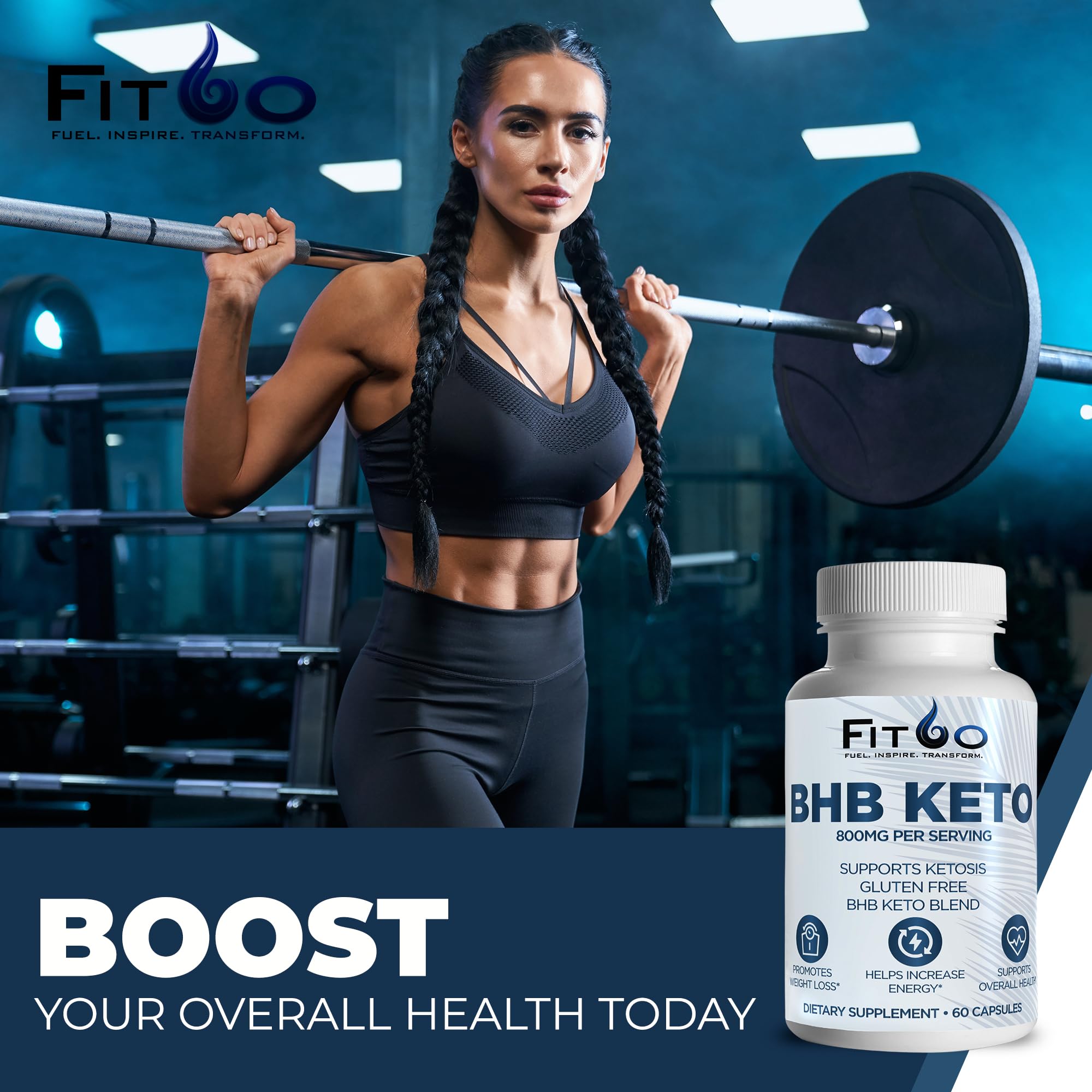 FIT60 Keto Diet Pills for Men & Women - Boost Energy and Mental Clarity for Enhanced Focus FIT60 buy supplements canada