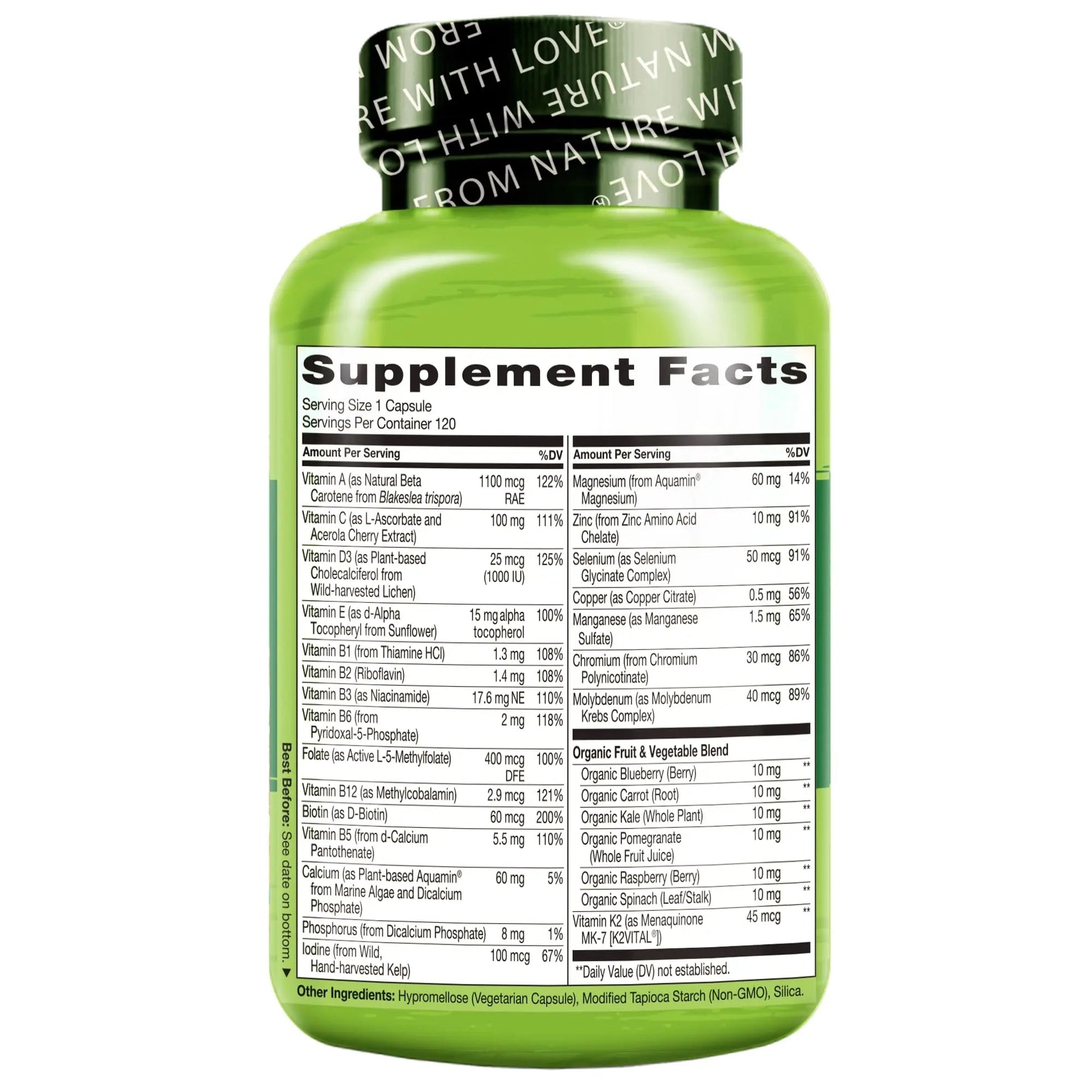 NATURELO Mens Multivitamins for Men 50+ - One Daily Multivitamin for Men with Vitamins, Minerals & Organic Whole Foods, Boost Energy & Health, NATURELO buy supplements canada