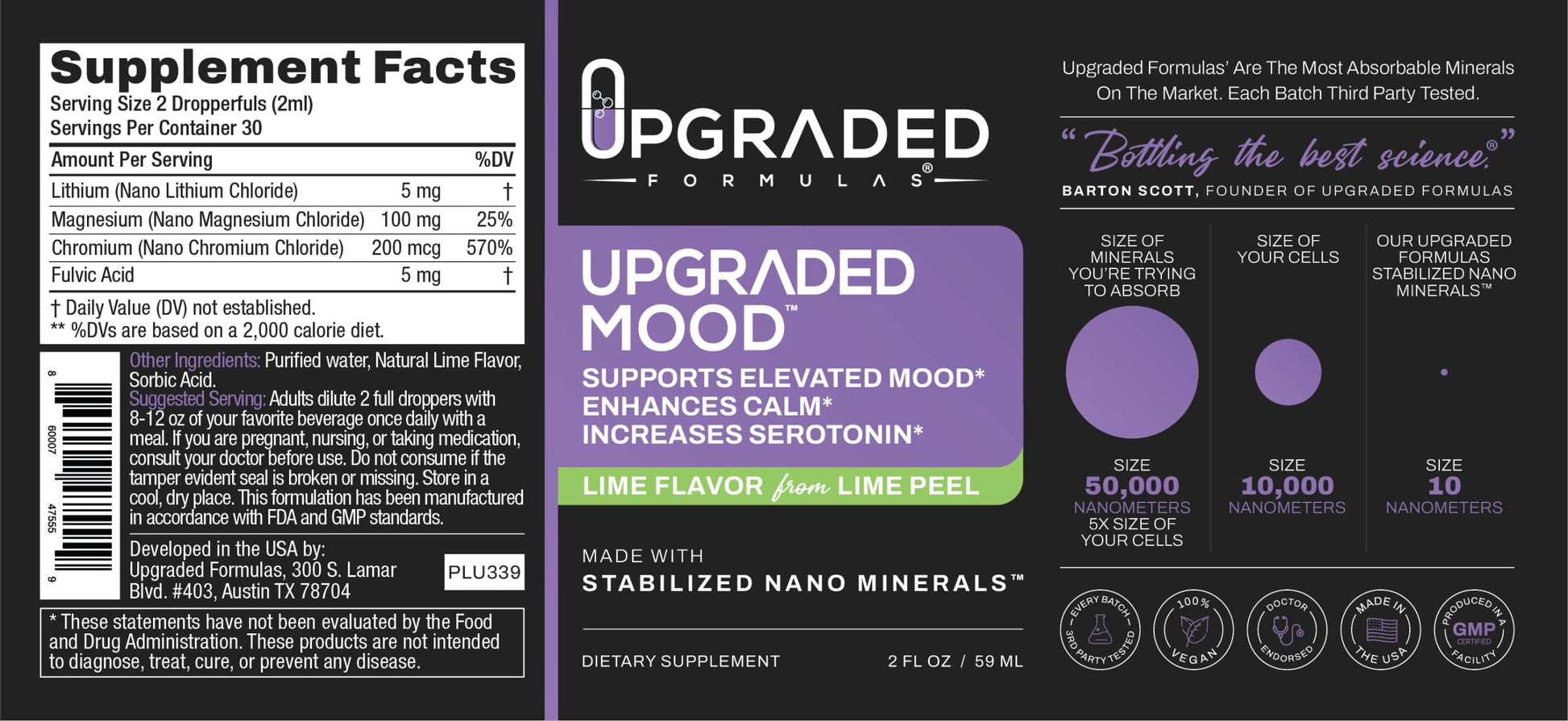 Upgraded Formulas Mood Support Supplement - Feel Calm and Uplifted All Throughout The Day, 2 fl oz Upgraded Formulas buy supplements canada