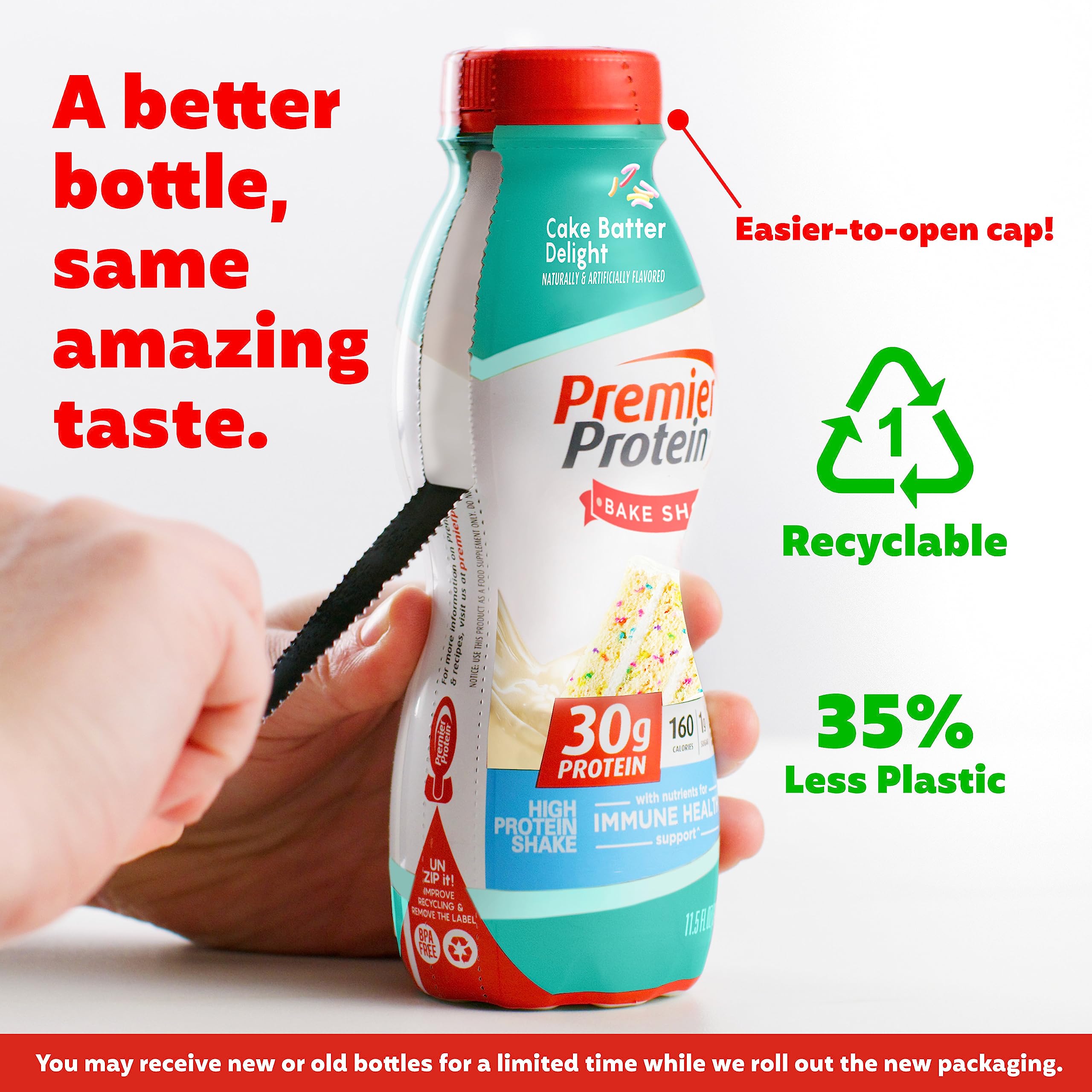 Premier Protein Shake, Cake Batter, 30g Protein, 1g Sugar, 24 Vitamins & Minerals Premier Protein buy supplements canada