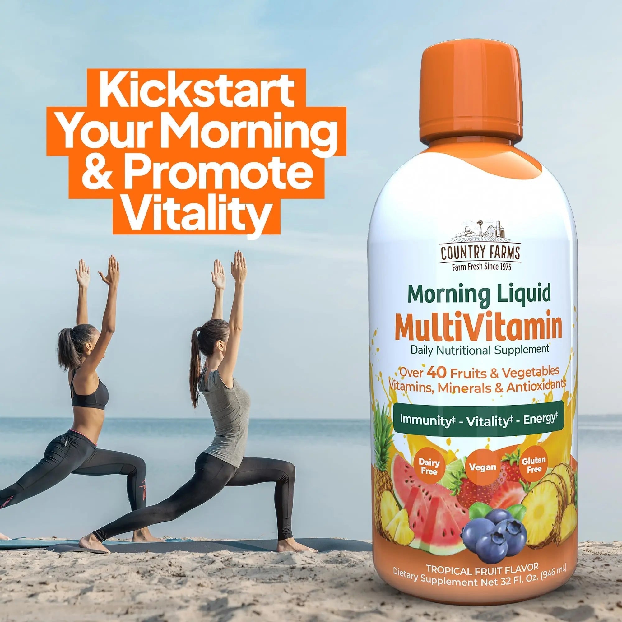 Country Farms Liquid Multivitamin, Vitamins and Minerals for Immune Support and Energy, Herbal Blend, Vegan Country Farms buy supplements canada