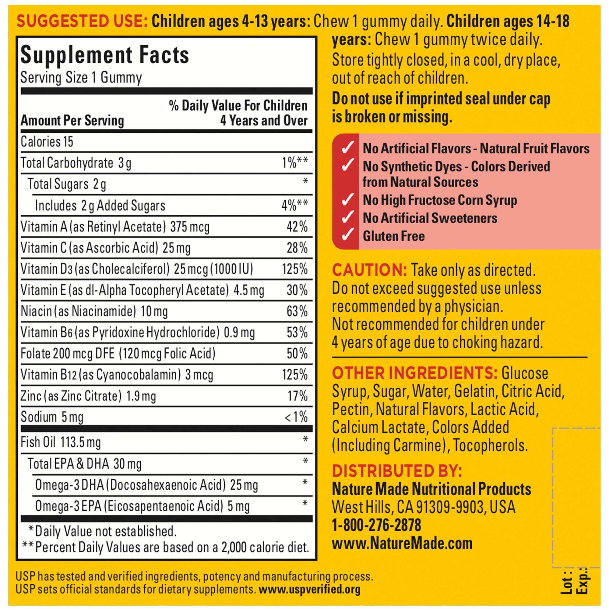 Nature Made Kids First Multivitamin with Omega-3, Kids Gummy Multivitamins with Vitamins and Minerals for Nutritional Support, 70 Gummies Nature Made buy supplements canada
