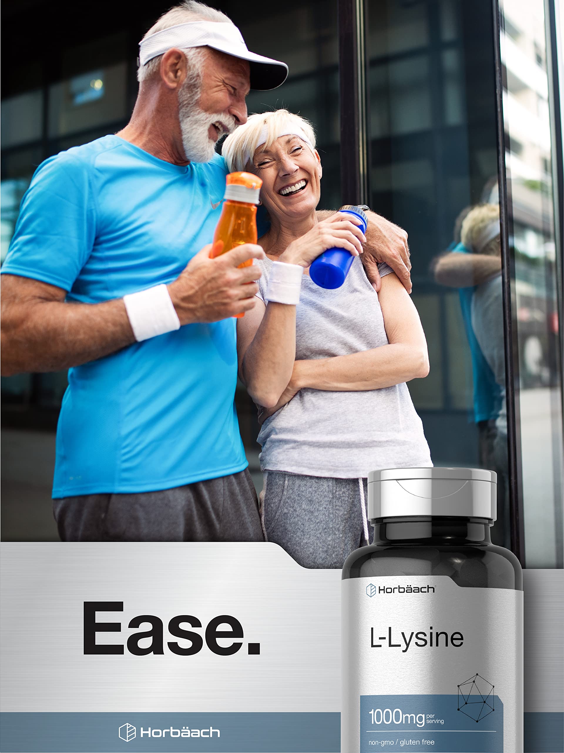 L-Lysine 1000mg | 100 Coated Caplets | Free Form Dietary Supplement | Vegetarian Horbäach buy supplements canada
