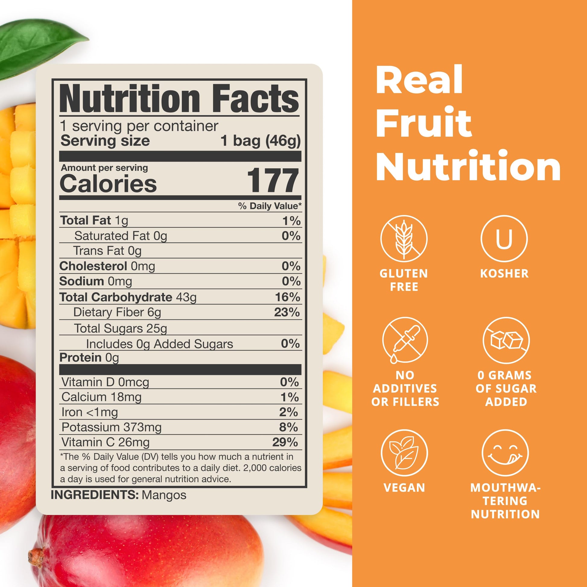 Balance of Nature Freeze-Dried Mangos (5 Pack) – 100% Real Fruit, Crunchy Mango Slices, Healthy Snack, Mouthwatering Nutrition, Gluten-Free, Vegan, No Sugar Added, Five 1.6 oz Bags Balance of Nature buy supplements canada