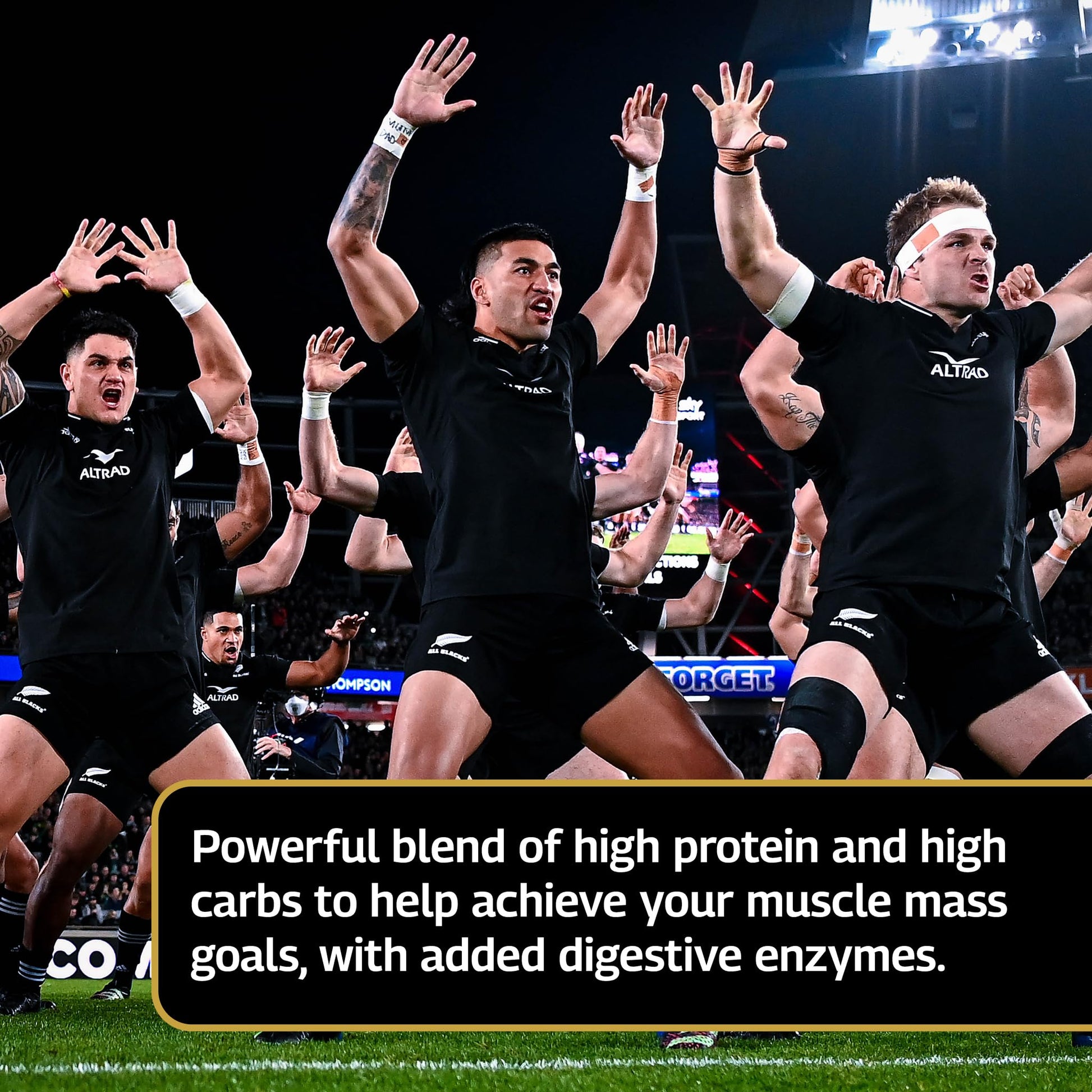 Healthspan Elite All Blacks Mass Gain Protein Blend (1500g) | Chocolate | 28g of Protein Healthspan Elite buy supplements canada