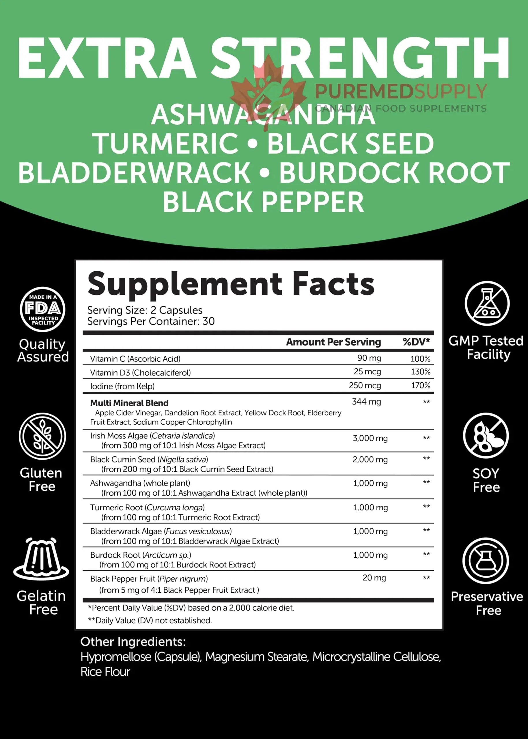 Lunakai USA Made Moringa & Sea Moss Capsules Bundle – 6-in-1 & 16-in-1 Advanced Blends – 60 Non-GMO Veggie Capsules Each Lunakai buy supplements canada