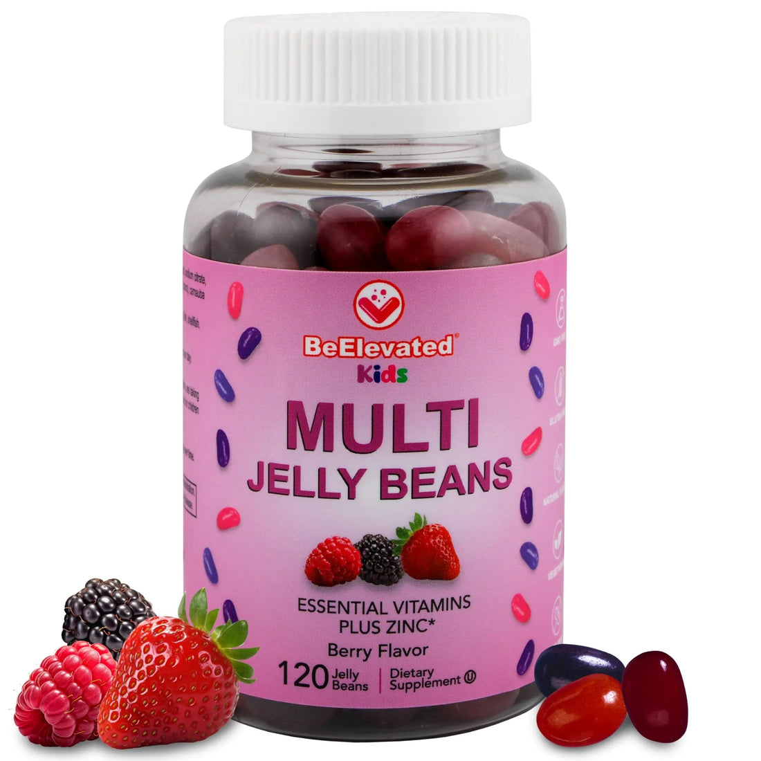 BeElevated Kids Multivitamin Gummies – Tasty Berry-Flavored Zinc Gummies for Children & Adults – Vegetarian, Gluten-Free BeElevated buy supplements canada