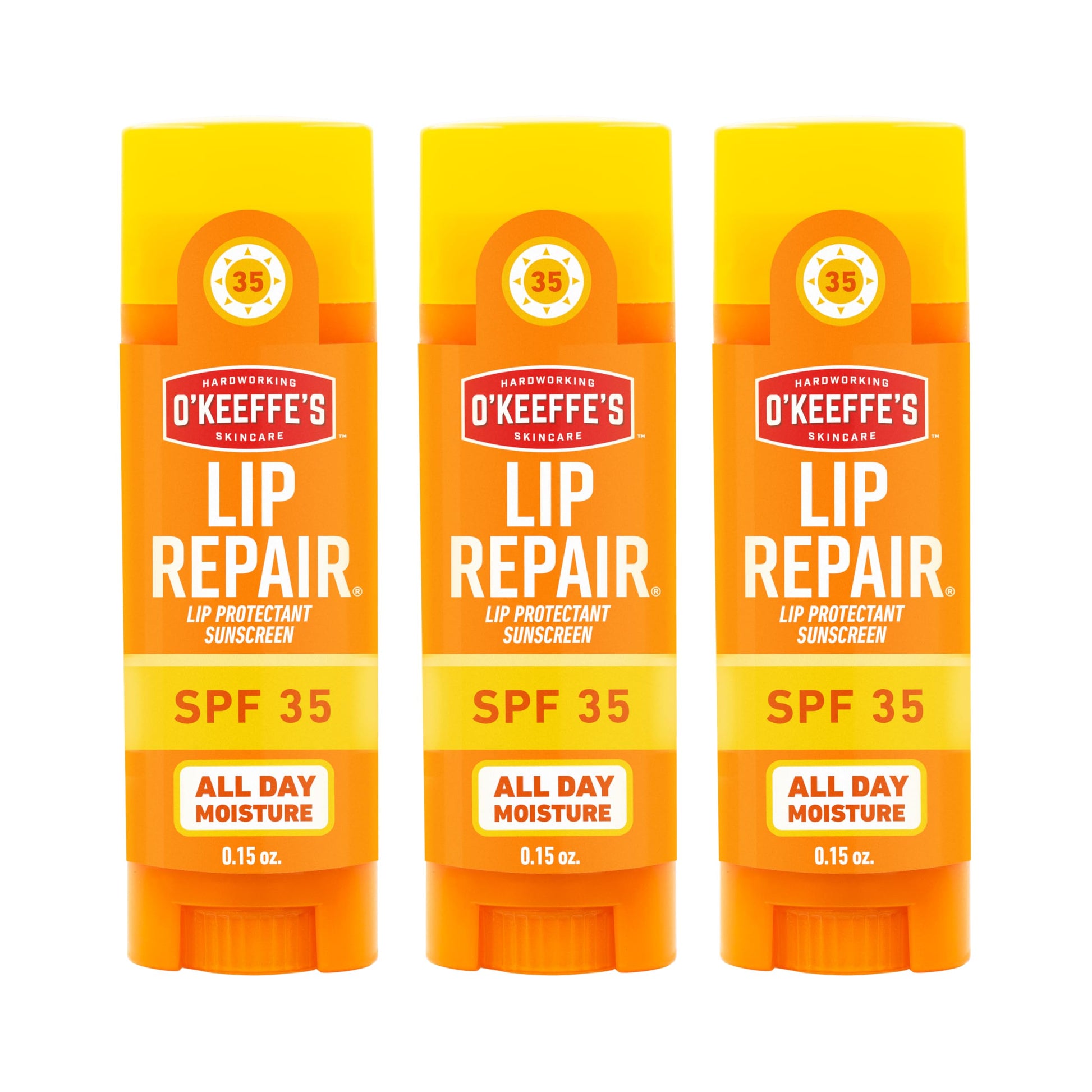 O'Keeffe's Lip Repair SPF 35 Lip Balm - Stick (3 Pack) - Sun-Safe Moisturizer for Extremely Cracked, Dry Lips O'Keeffe's buy supplements canada