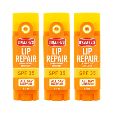 O'Keeffe's Lip Repair SPF 35 Lip Balm - Stick (3 Pack) - Sun-Safe Moisturizer for Extremely Cracked, Dry Lips O'Keeffe's buy supplements canada