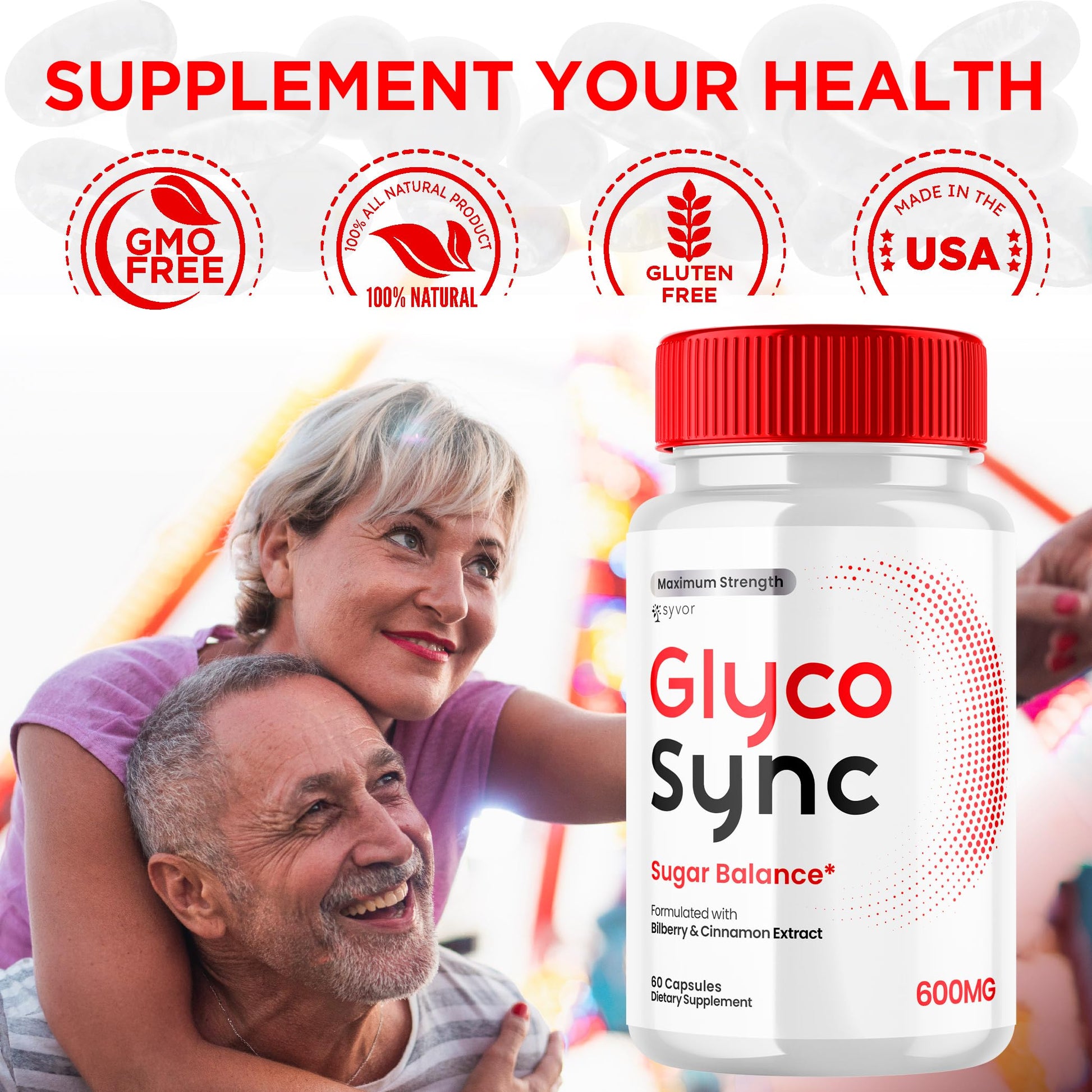Glyco Sync Capsules, Official Glyco Sync Balance Pills with All Natural Ingredients, Advanced Formula GlycoSync Joint Support for Health and Wellness Extra Strength for Men and Women (60 Capsules) Syvor buy supplements canada
