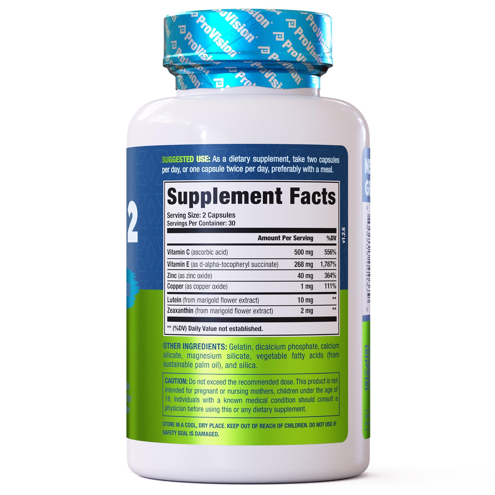 Provision AREDS 2 Eye Vitamins - Enhance Vision Supplements - Lutein Zeaxanthin Vision Complex - 60 Eye Supplement Capsules ProVision buy supplements canada