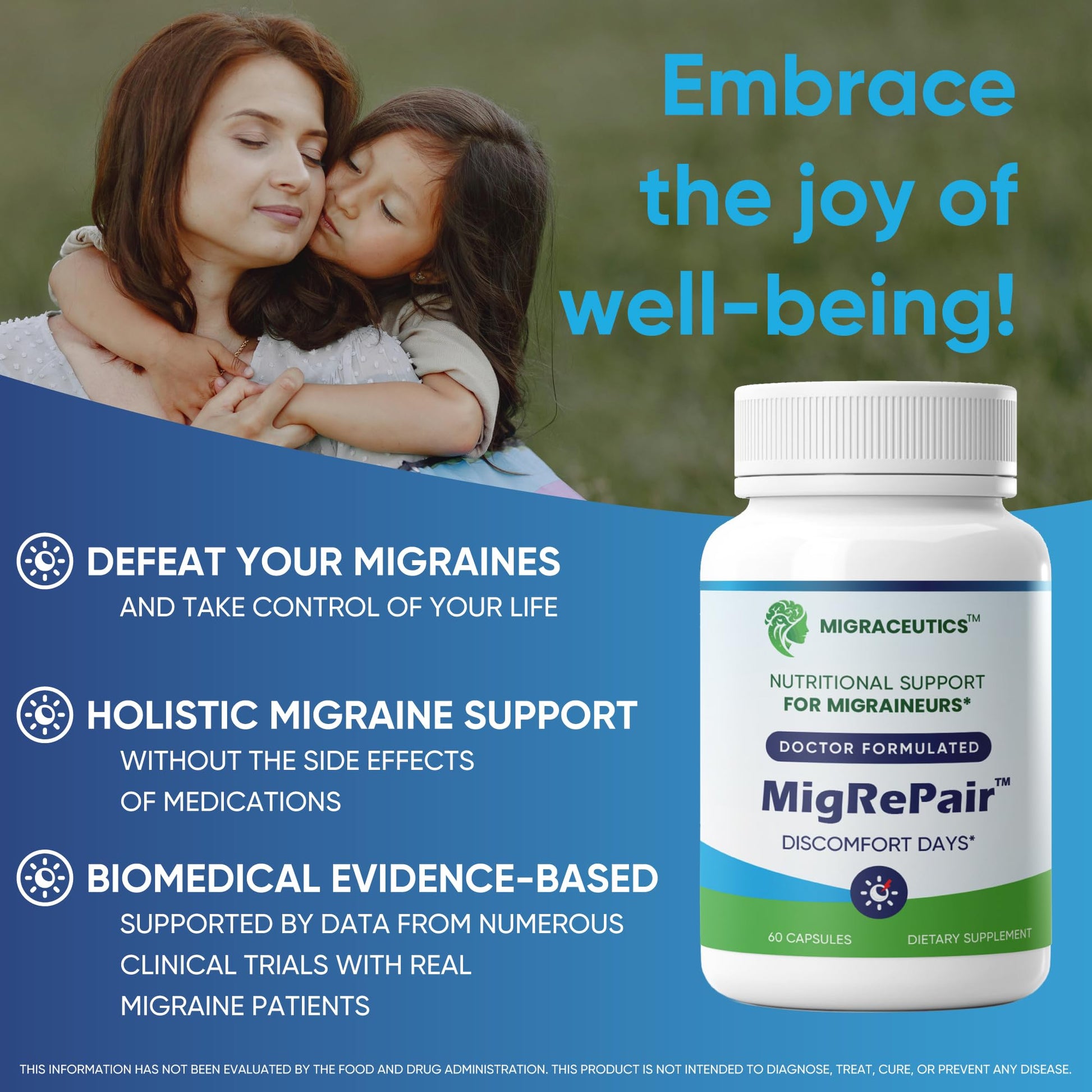MigRePair | Doctor Formulated Natural Herbal Supplement for Migraine Relief Needs | Supports Relief During Migraine Discomfort (Ictal Phase) Migraceutics buy supplements canada