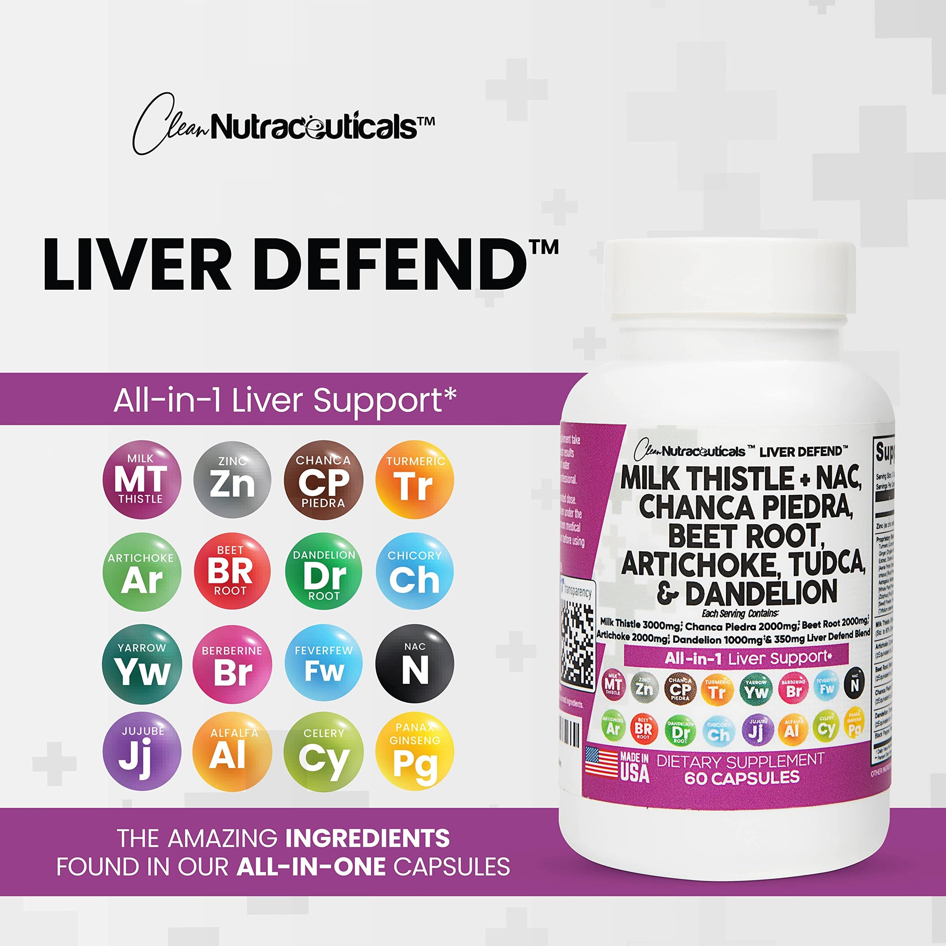 Milk Thistle 3000mg NAC Chanca Piedra 2000mg Beet Root 2000mg Clean Nutraceuticals buy supplements canada