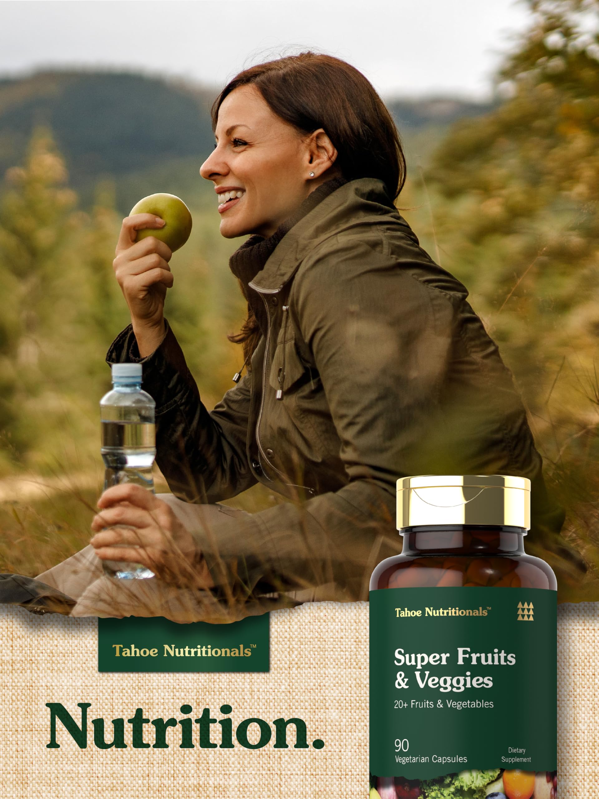 Tahoe Nutritionals Super Fruits and Veggies Capsules | 90 Count | Vegetarian, Non-GMO and Gluten Free Supplement Tahoe Nutritionals buy supplements canada