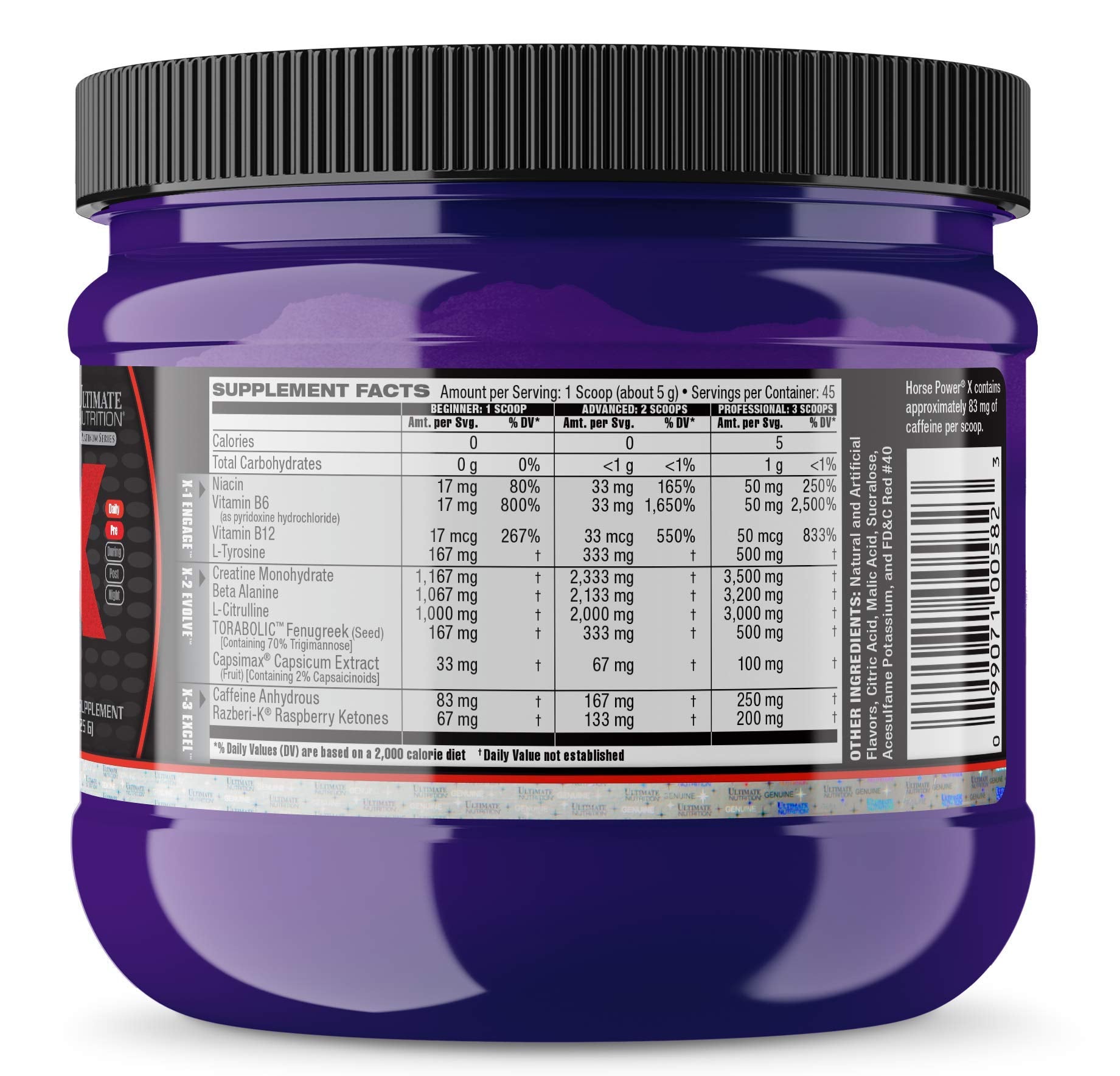 Ultimate Nutrition Horse Power X, Concentrated Pre Workout Supplement, Creatine Ultimate Nutrition buy supplements canada