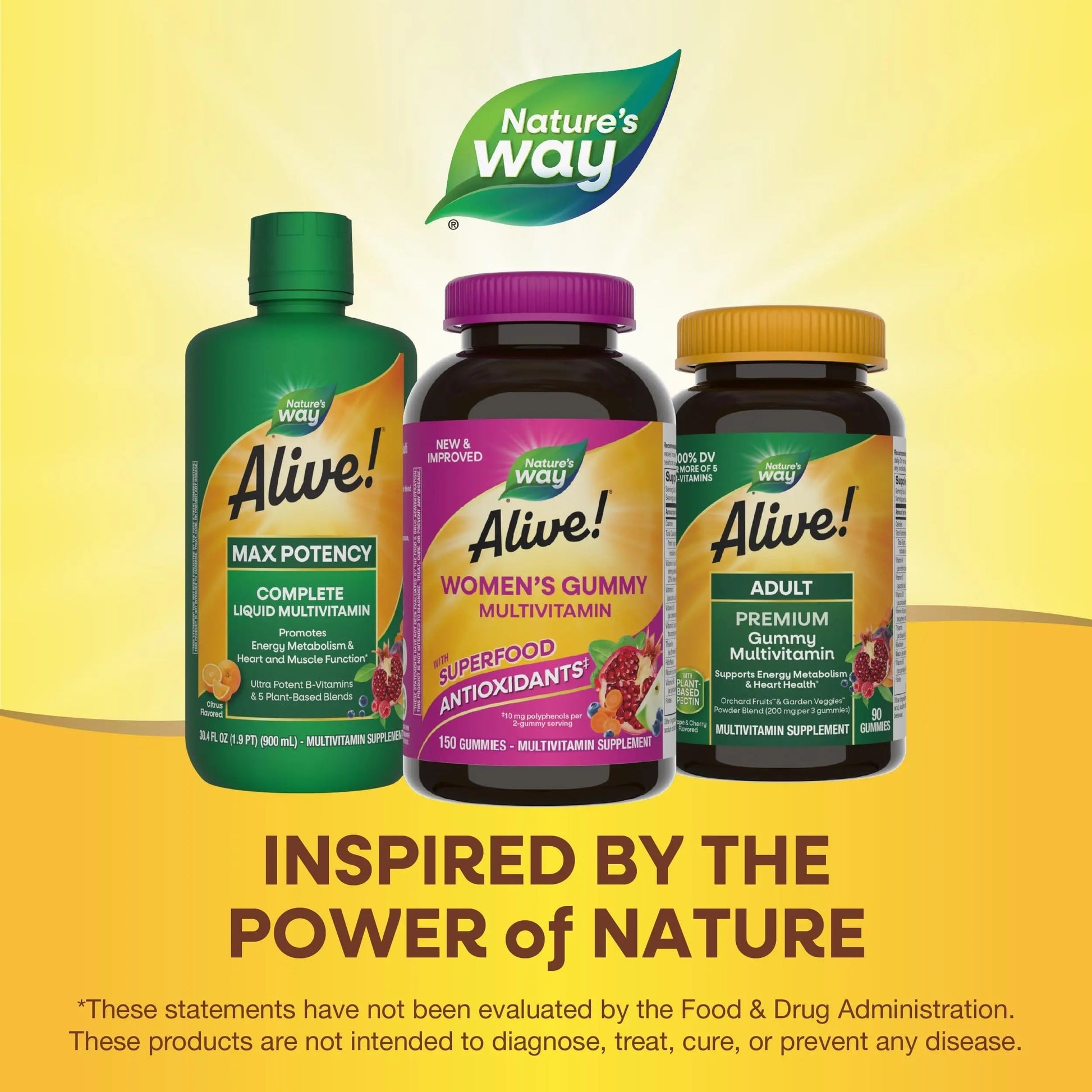Nature's Way Alive! Women's Daily Gummy Multivitamins, 16 Vitamins & Minerals, Energy Metabolism*, Hair Skin & Nails Nature's Way buy supplements canada