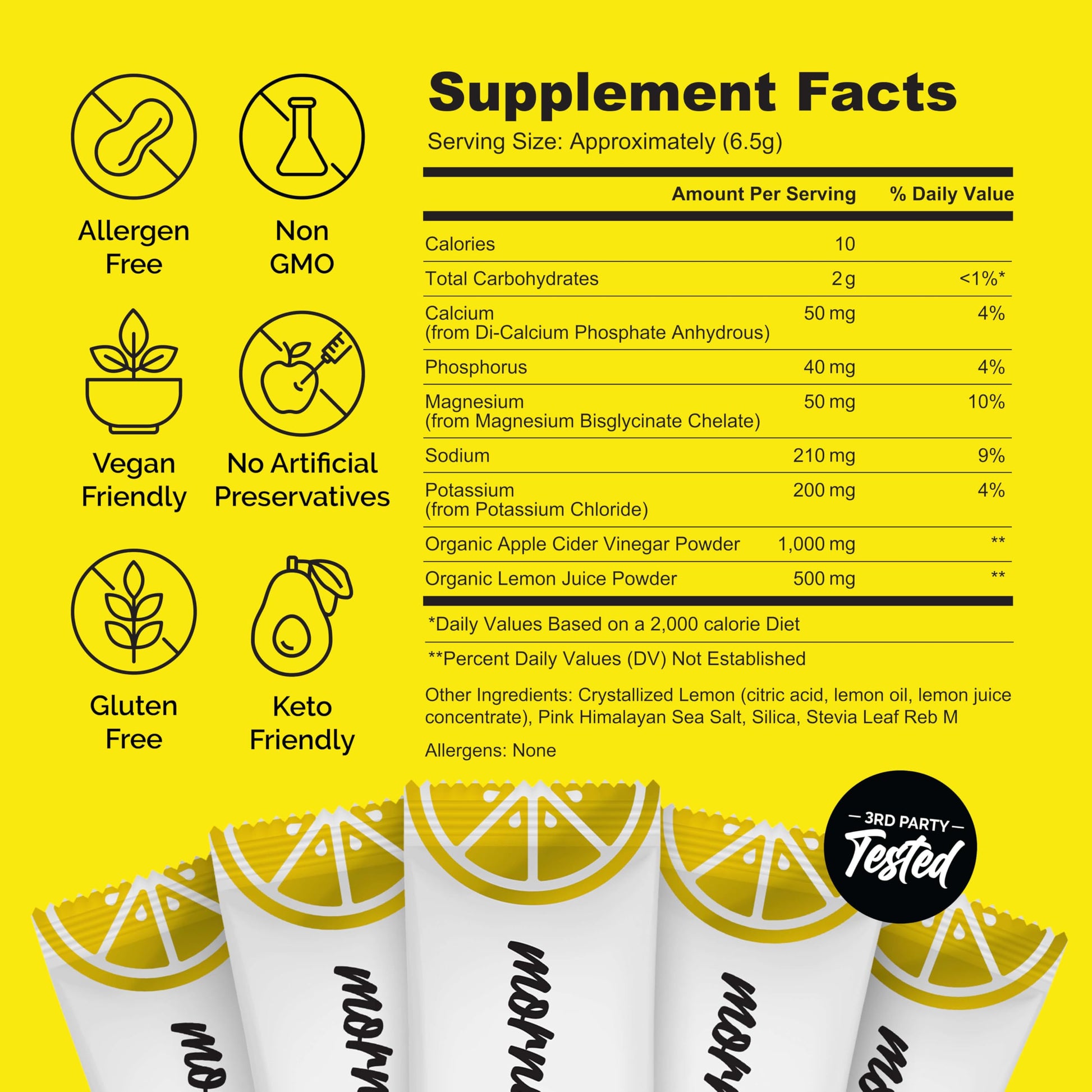 ROUTINE Morning Daily Hydration | Electrolyte Powder Packets | Lemon, Apple Cider Vinegar & Sea Salt Drink Mix | Sugar-Free, Keto & Paleo-Friendly | 3rd-Party ROUTINE buy supplements canada