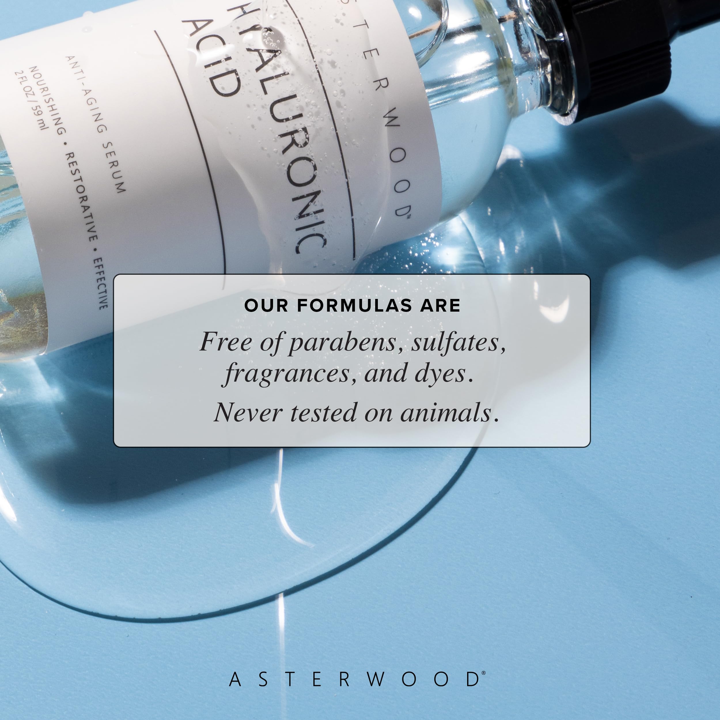Asterwood Hyaluronic Acid Serum for Face - Plumping, Anti-Aging, Hydrating - Fragrance-Free - 1 Fl Oz Asterwood buy supplements canada