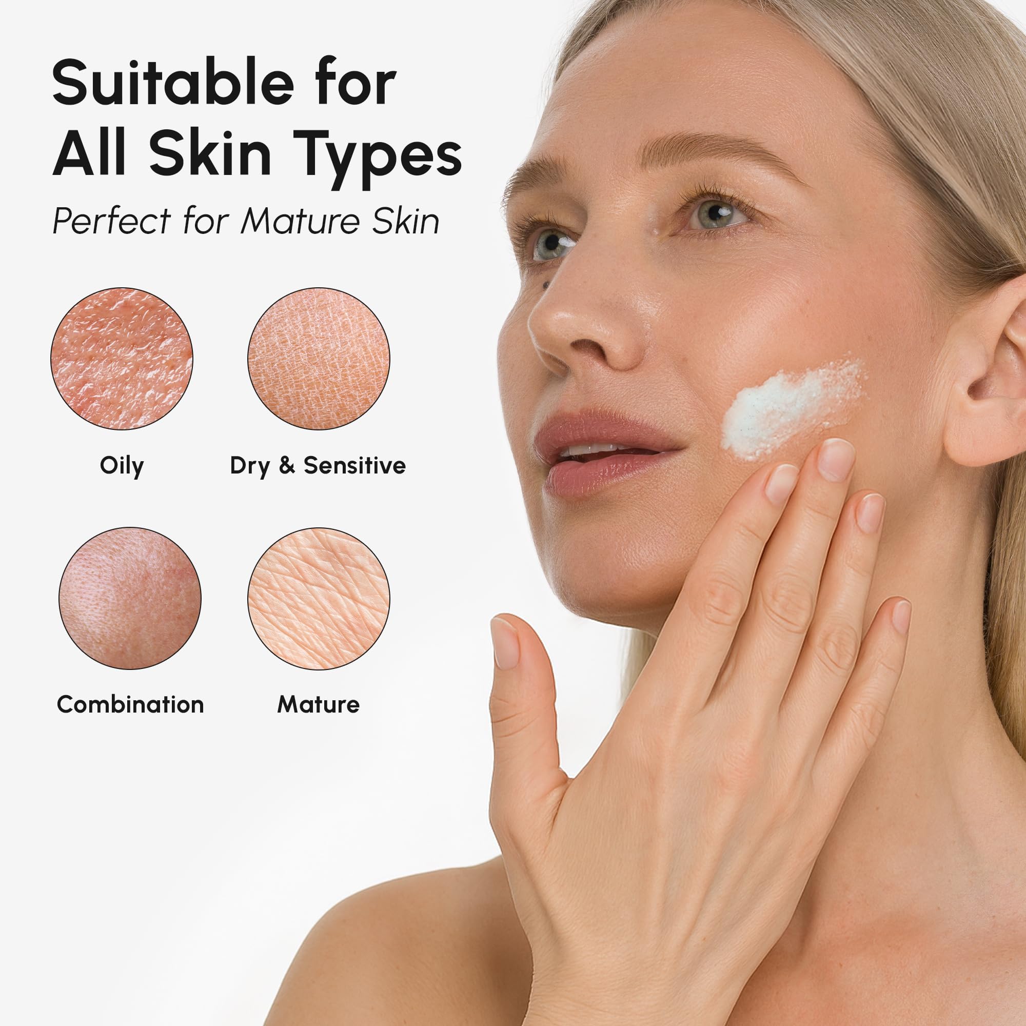 MAREE Face Exfoliator – Microdermabrasion Facial Scrub & Exfoliating Face Wash for Women – Collagen & Glycolic Acid – Gentle Scrub and Exfoliant MAREE buy supplements canada