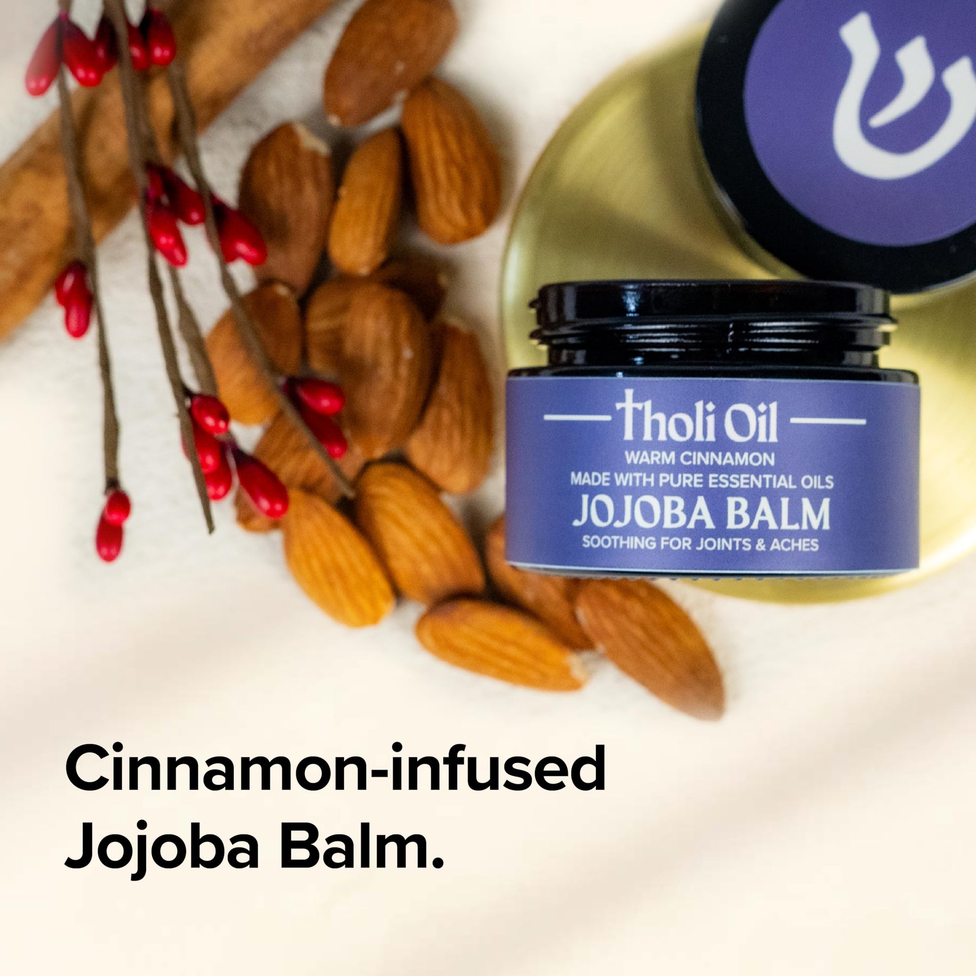 tHOli Plantar Fasciitis Relief Balm – Jojoba Cream with Cinnamon, Cassia, Spikenard & Hyssop – Soothes Heels, Supports Joints & Skin Repair (1oz) Tholi Oil buy supplements canada