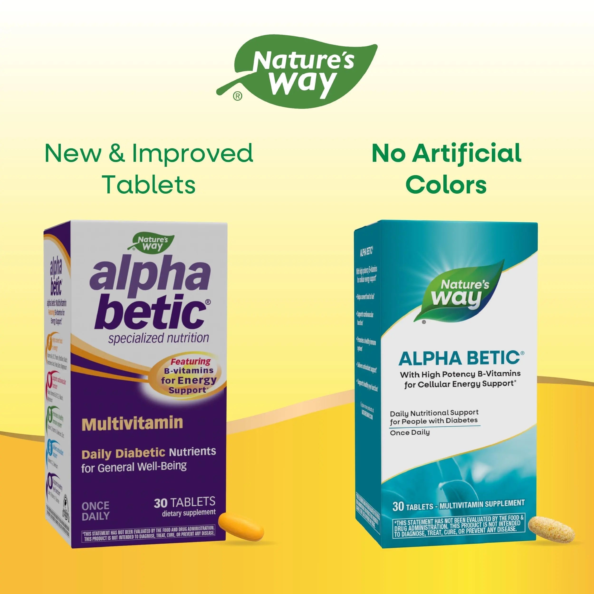 Nature's Way alpha betic, Diabetic Multivitamin for Daily Nutritional Support, with B-Vitamins for Energy Metabolism Support Nature's Way buy supplements canada
