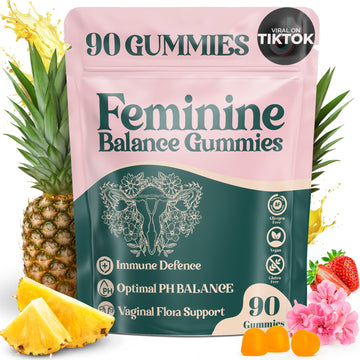 ORGANIC UPLIFT Premium Feminine Balance Gummies - for Women’s Health & Wellness - Immune Support - Vegan, Gluten-Free - Hawaiian Pineapple - 90 Gummies - 45 Servings ORGANIC UPLIFT buy supplements canada