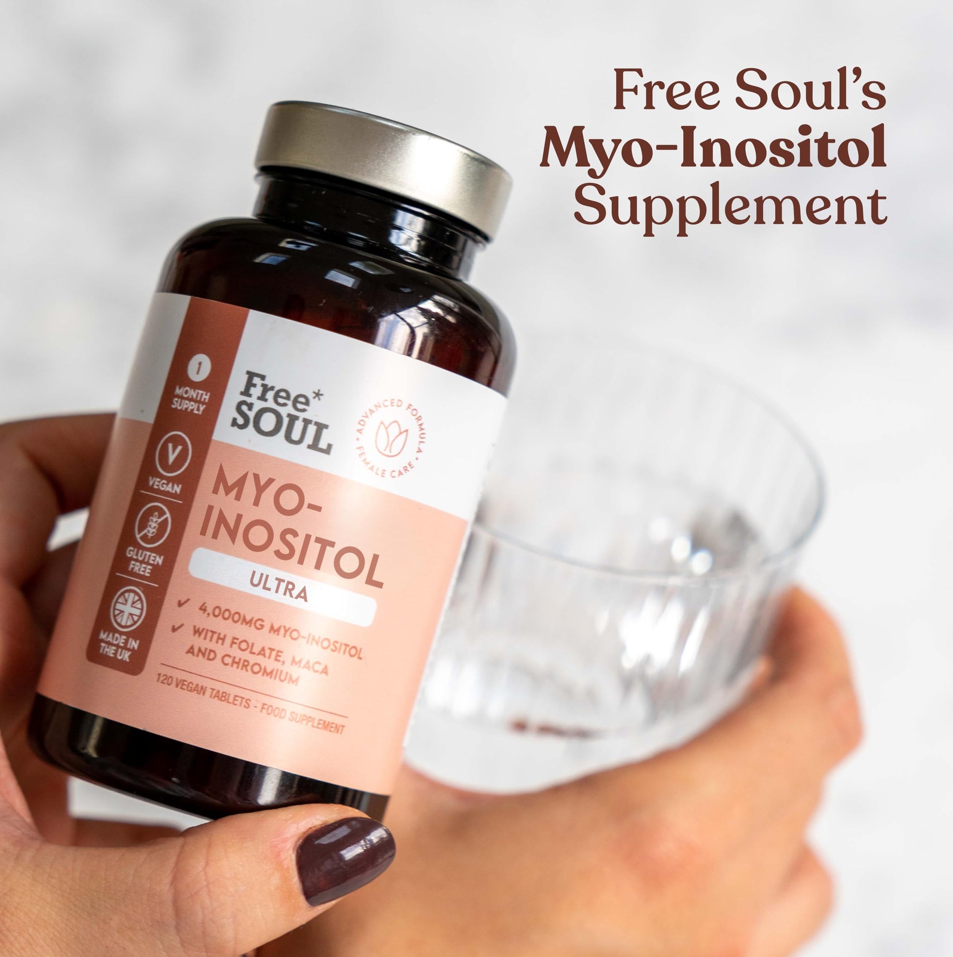 Free Soul Myo-Inositol Ultra Supplement with 4,000mg Myo-Inositol, 200ug Folate, 100ug Free Soul buy supplements canada