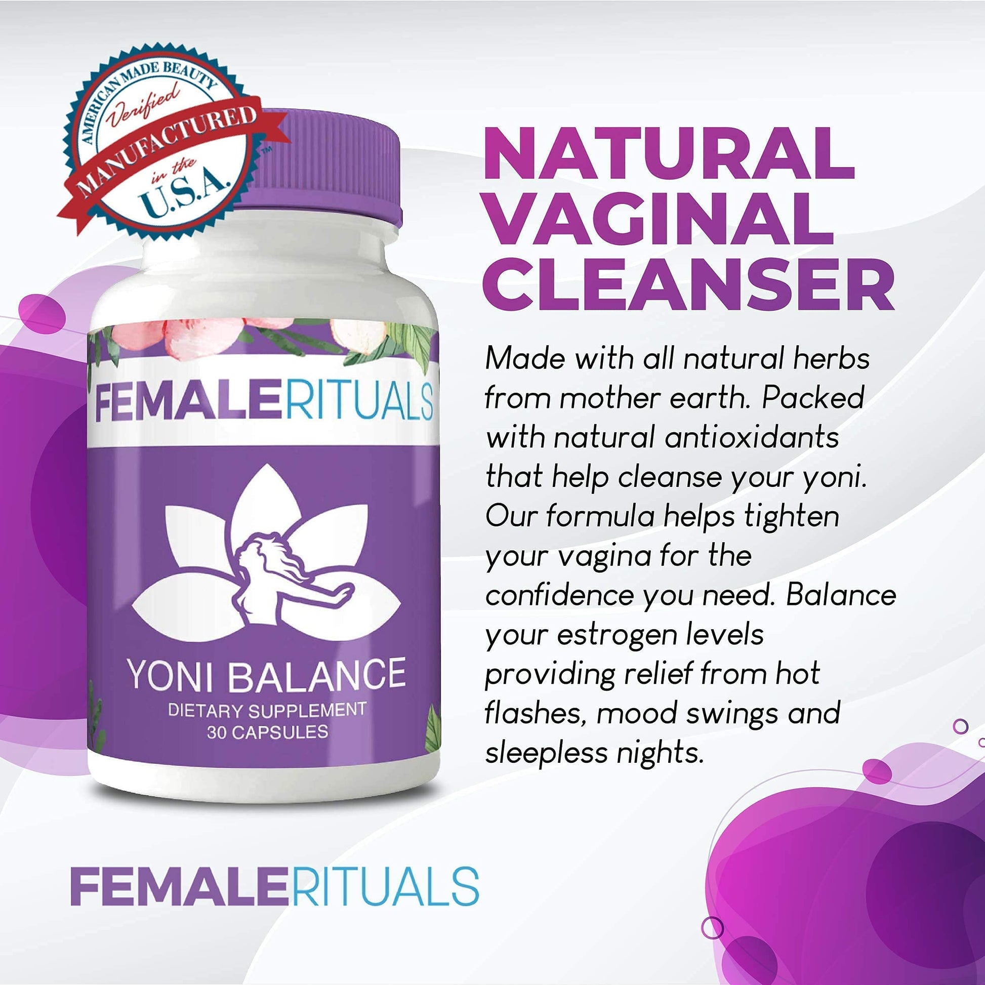 FEMALE RITUALS - Vaginal Moisturizer Boric Acid Suppositories for PH Balance - Bad Odors FEMALE RITUALS buy supplements canada