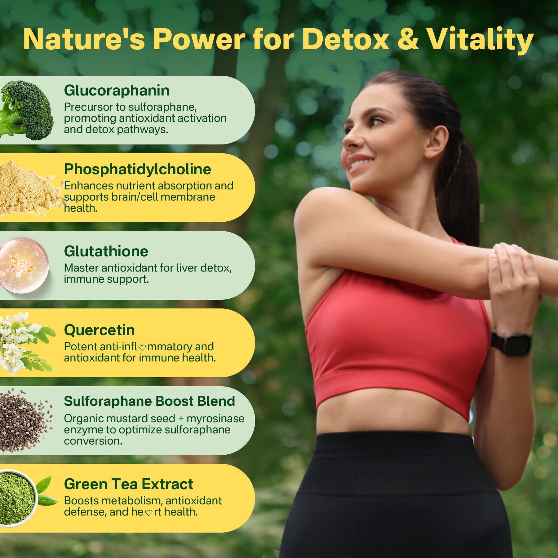 Liposomal Sulforaphane Supplement 150mg, from Broccoli Seed Extract w/Myrosinase, Quercetin, Glutathione, Sulforaphane Supplement Gummies for Antioxidants Detox Cellular Brain Health, Chewable 60Cts LILICARE buy supplements canada
