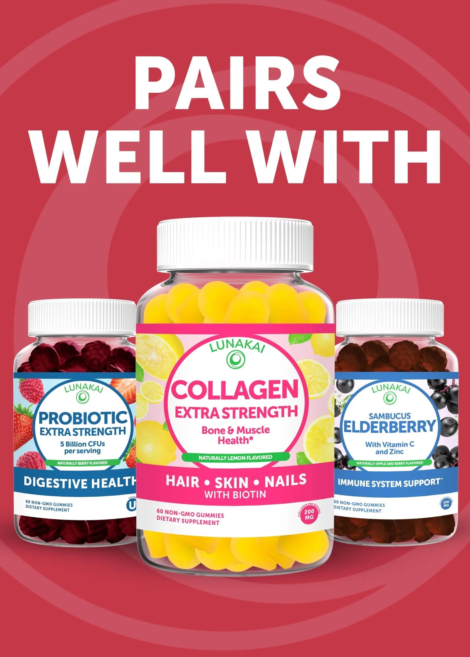 Lunakai USA Made Womens Multivitamin Gummies - Delicious Daily Dose with 16 Multi Vitamins for Women Lunakai buy supplements canada