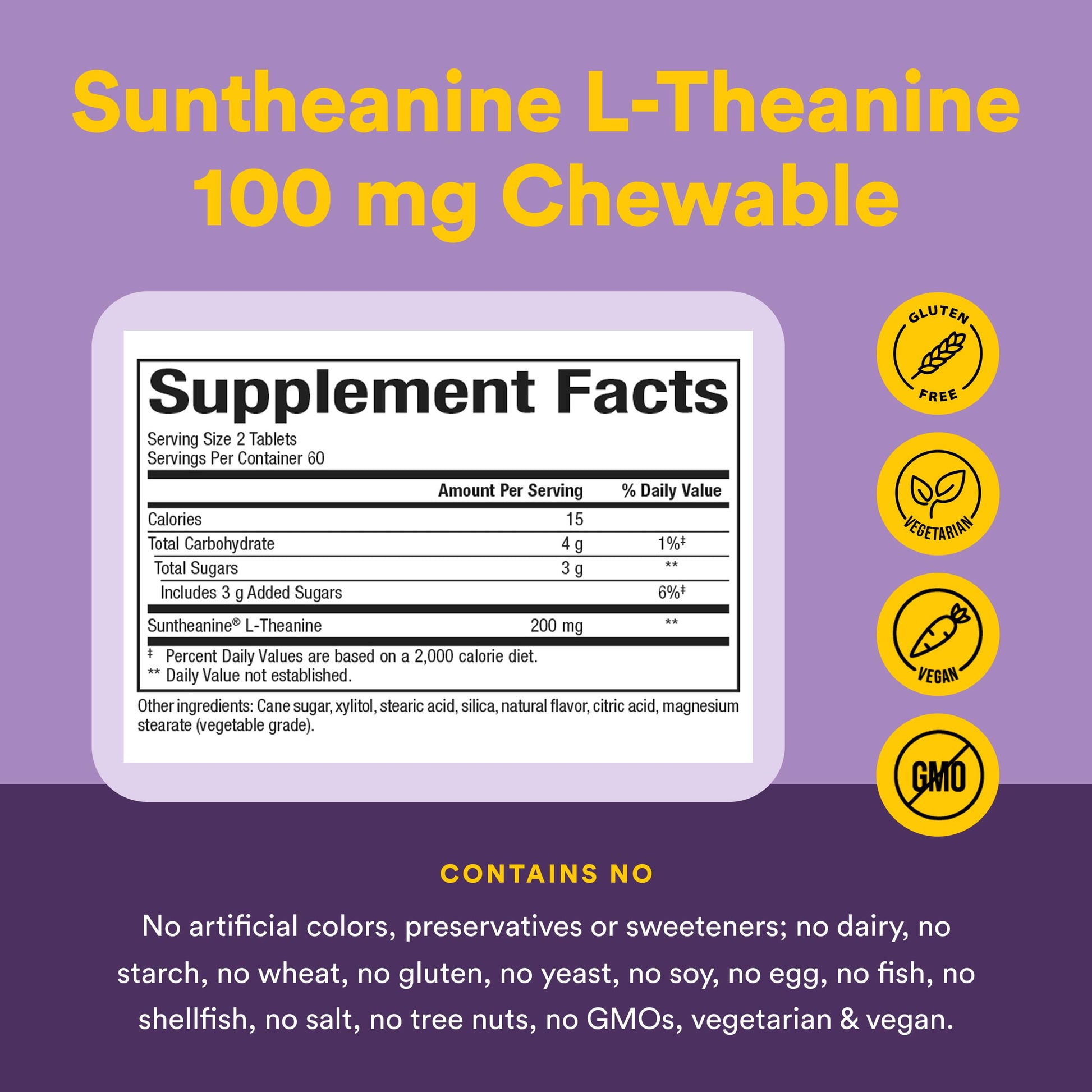 Natural Factors Suntheanine L-Theanine 100 mg - Health Supplement for Calm Outlook - L-Theanine Supplement Supports Relaxing Sleep & Aids Against Drowsiness Natural Factors buy supplements canada