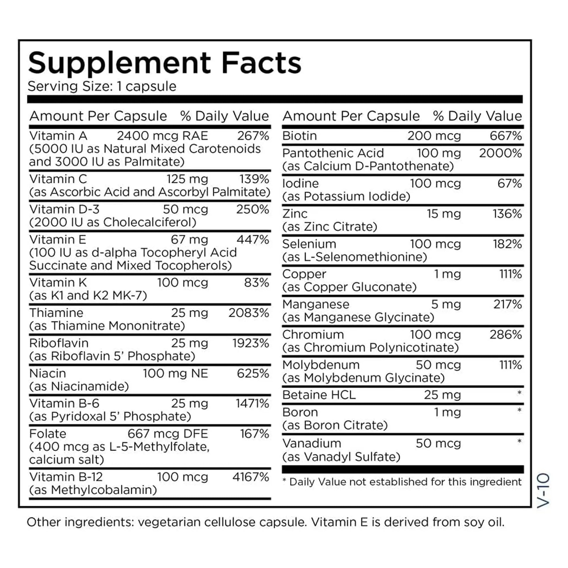 Metabolic Maintenance The Big One Plus Multivitamin without Iron - Iron Free Multivitamin for Women & Men with Vitamin A, C, Minerals Metabolic Maintenance buy supplements canada