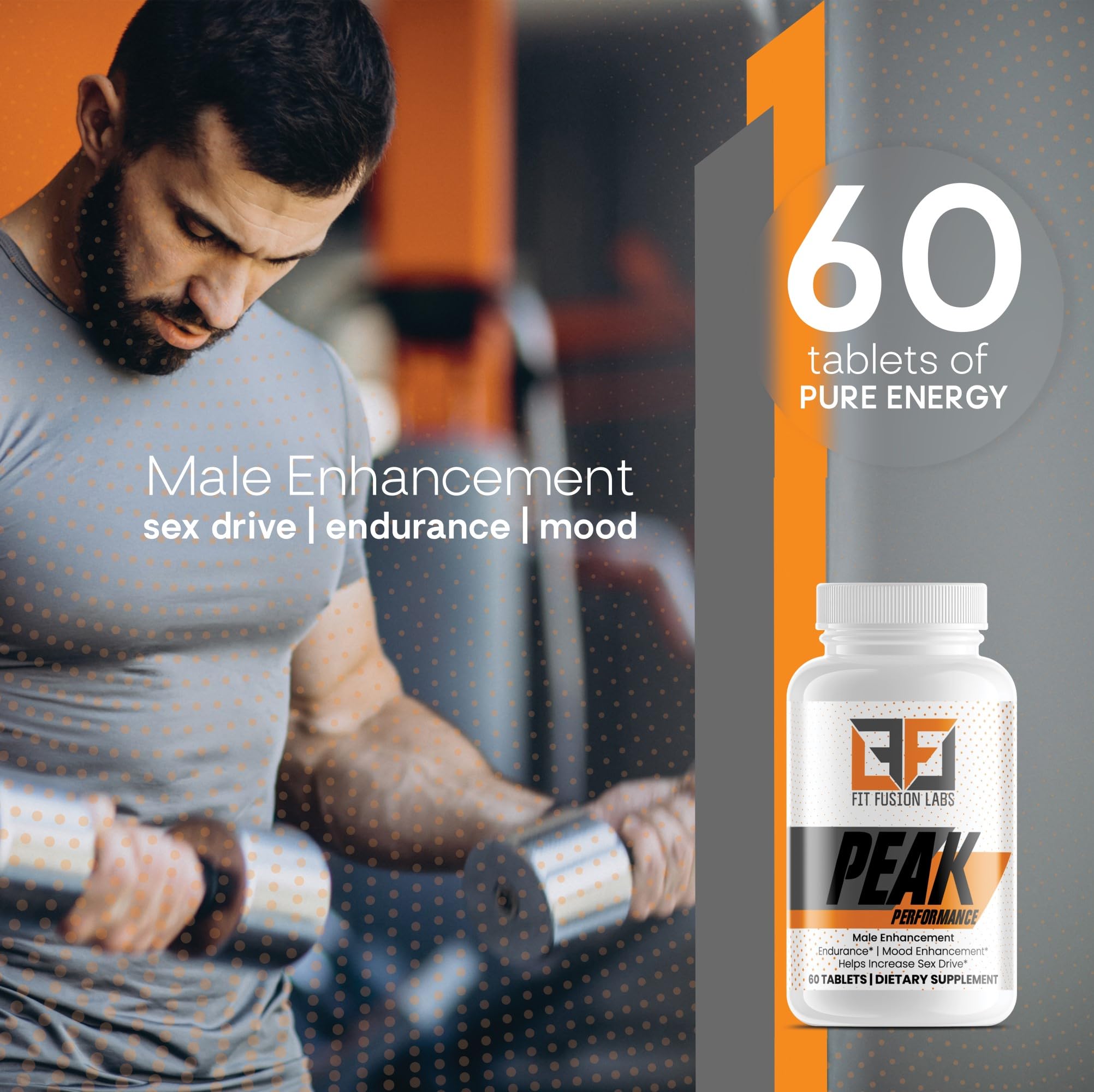 Fit Fusion Labs Peak Performance Natural Male Enhancement & Energy Booster – Tongkat Ali, Maca, Zinc & Ginseng – Supports Stamina, Strength & Recovery – 60 Tablets Fit Fusion Labs buy supplements canada