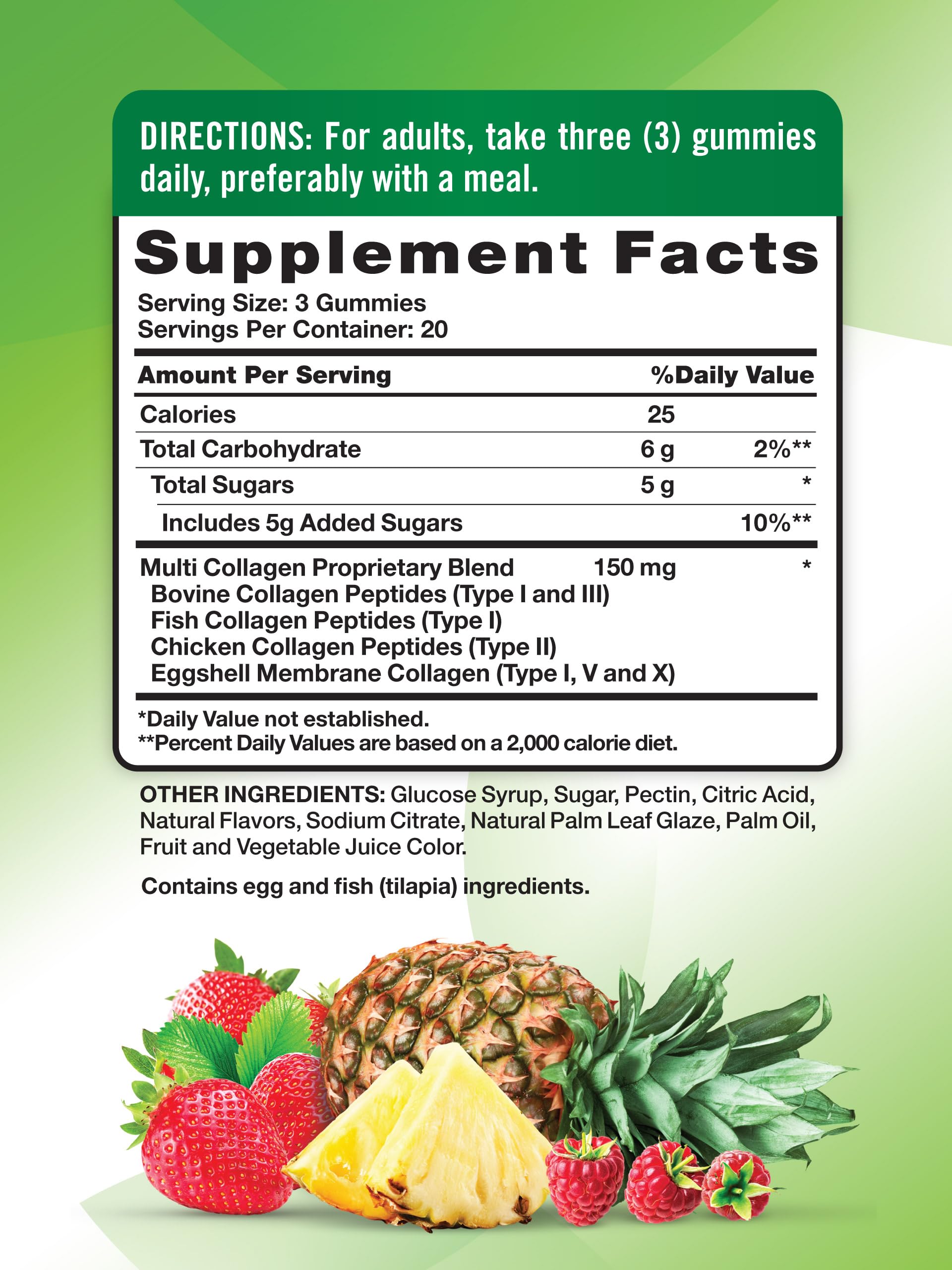 Nature's Truth Multi Collagen Gummies | Type I, II, III, V, X | 60 Count | Non-GMO & Gluten Free Complex Supplement | Mixed Fruit Flavor Nature's Truth buy supplements canada