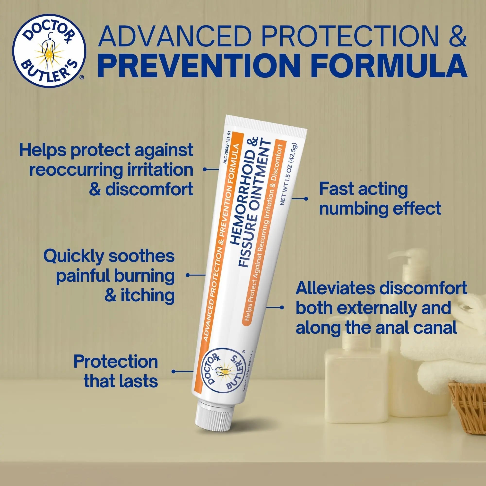 Doctor Butler's Advanced Hemorrhoid & Fissure Ointment – Lidocaine Hemorrhoid Treatment and Fissure Treatment Extra Strength Formula, Heals and Provides Fast Pain and Itch Relief* (1.5 oz.) Doctor Butler's buy supplements canada