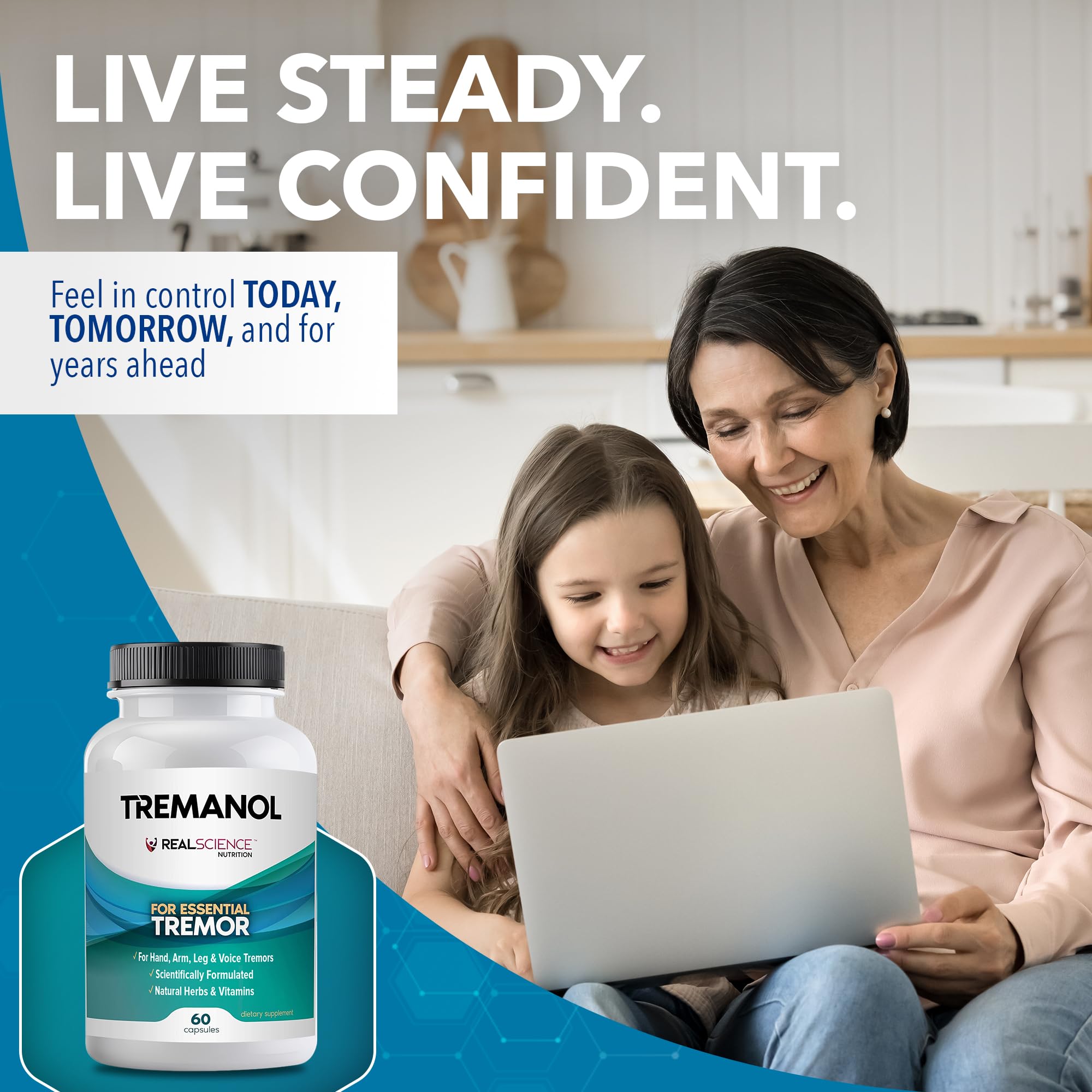 Tremanol Natural Aid Herbal Supplement – Includes Vitamin B2 & B12, Passionflower & Skullcap – 60 Caps (Pack of 6) – Made in USA Tremanol buy supplements canada