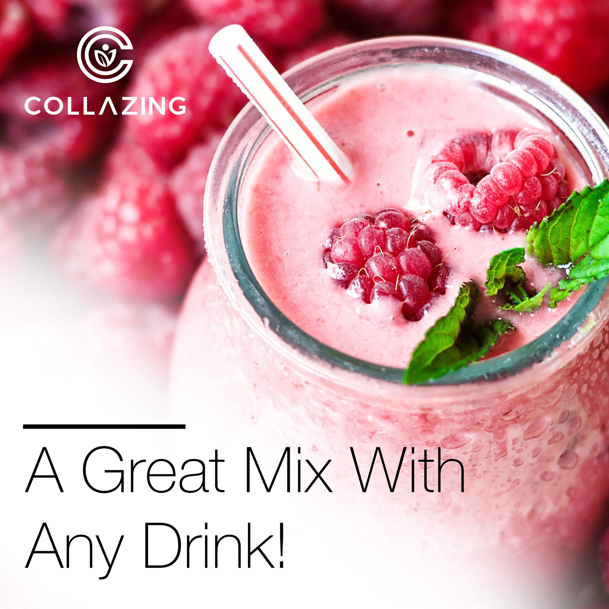 C COLLAZING - Alaskan Wild-Caught Marine Collagen Peptides with Hyaluronic Acid & Vitamin C - Supports Skin, Hair, Nails, Joints & Bones - Type 1 & 3 Collagen C COLLAZING buy supplements canada