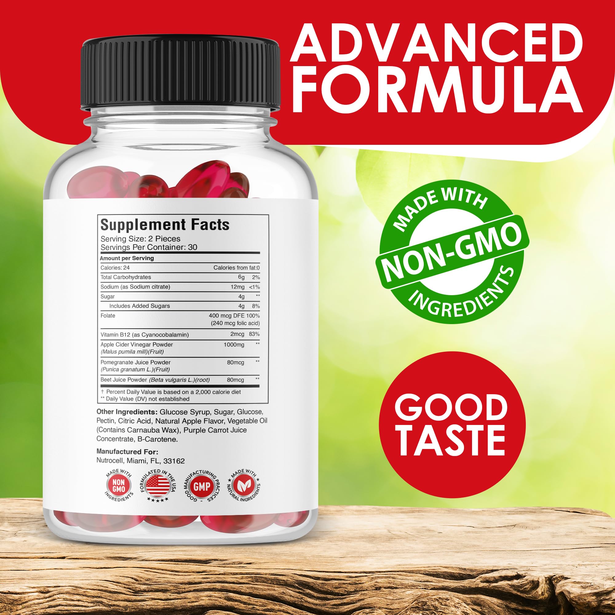 Nutrocell Simpli Health ACV Ketos Gummies Keto Apple Cider Vinegar 1050mg, Simplihealth Nutrocell buy supplements canada