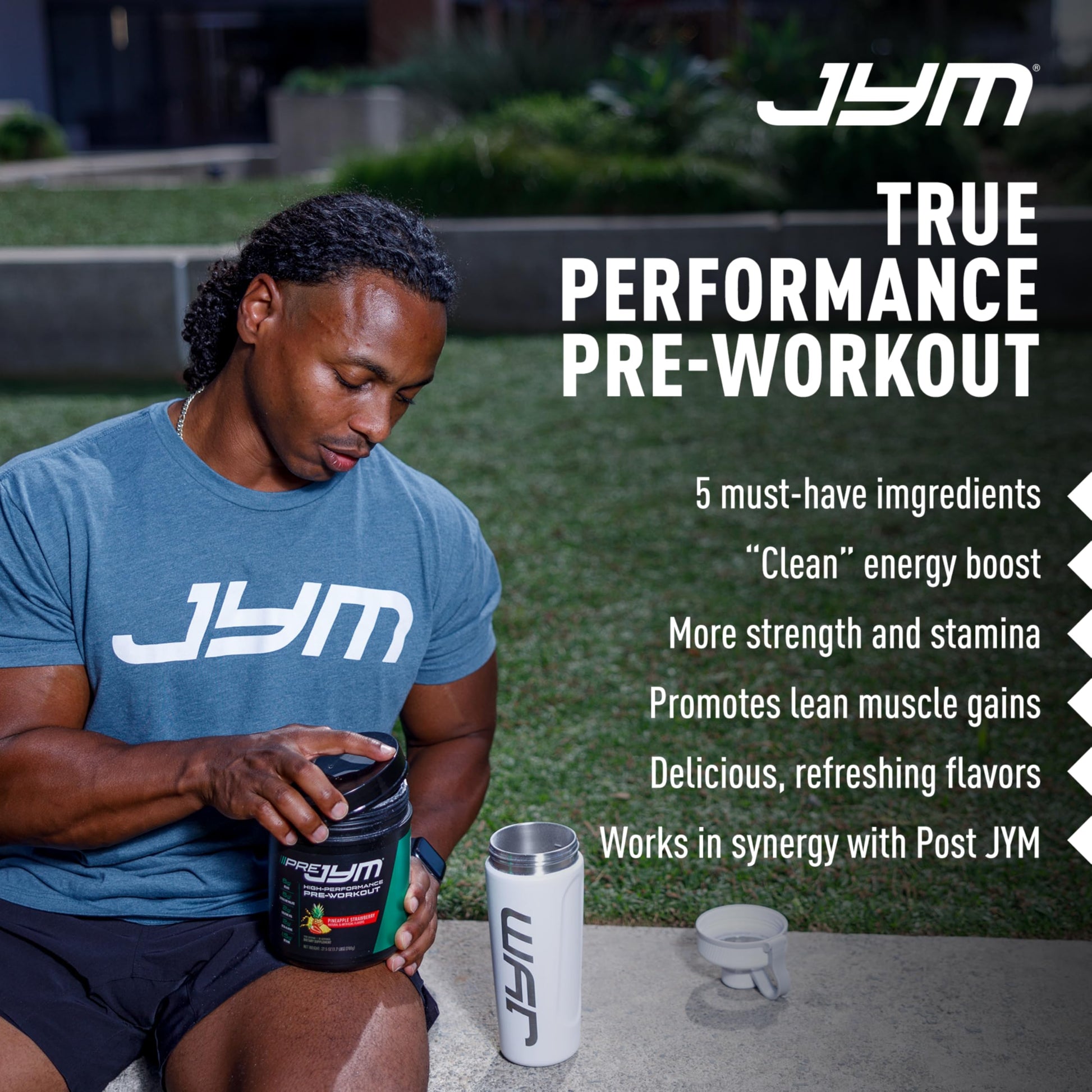 JYM Supplement Science Pre JYM Pineapple Strawberry Pre Workout Powder for Men & Women, BCAAs, Nootropics, Creatine HCI, Citrulline, Beta-Alanin JYM Supplement Science buy supplements canada