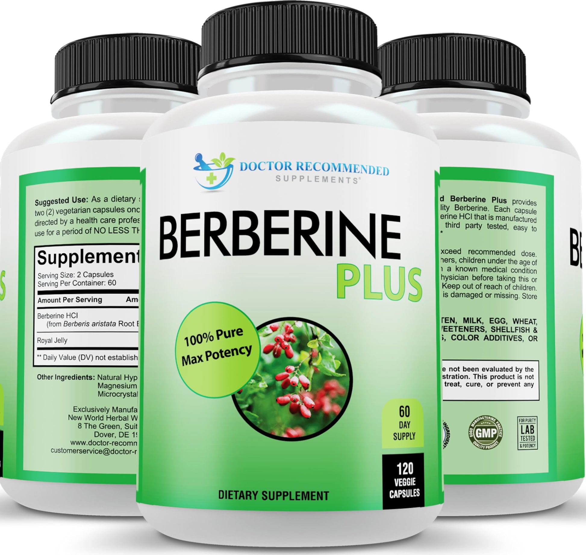 DOCTOR RECOMMENDED SUPPLEMENTS Plus 1200mg Per Serving - 120 Veggie Capsules with Royal Jelly DOCTOR RECOMMENDED SUPPLEMENTS buy supplements canada