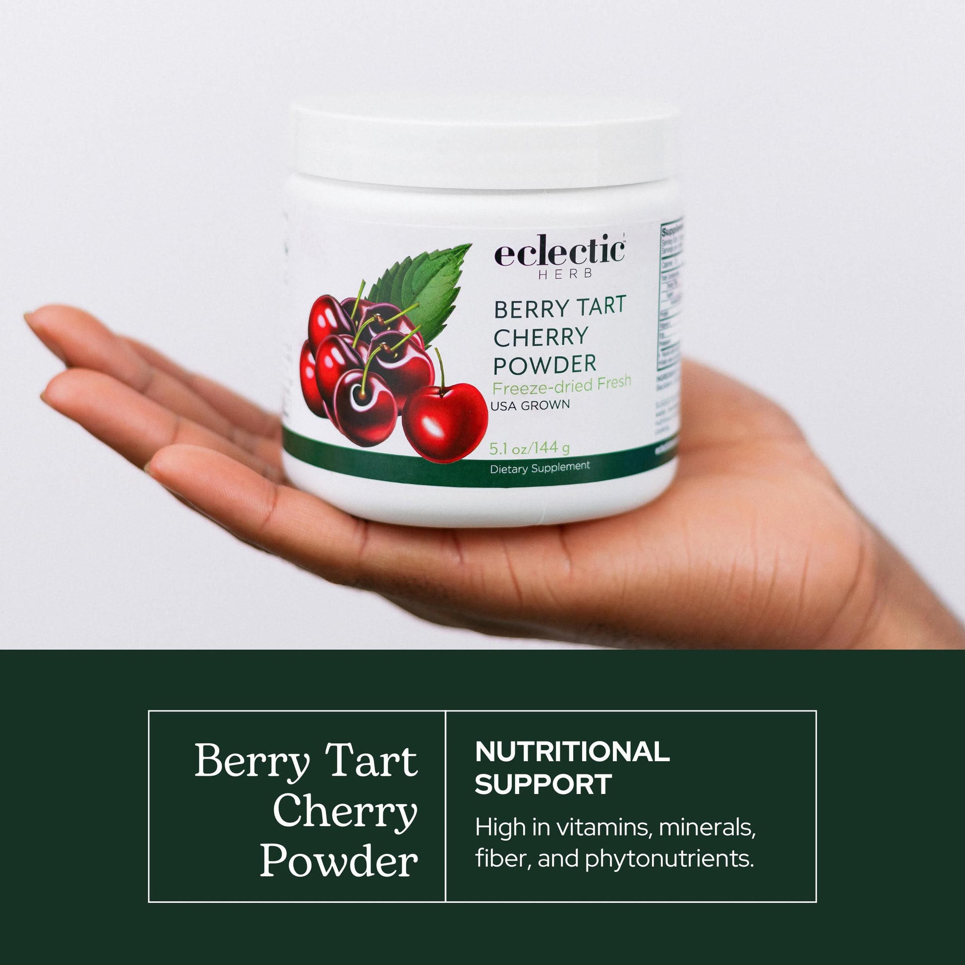 Eclectic Herb - Berry Tart Cherry Powder | Joint Support Supplement | Superfood Vitamin & Mineral Supplement | Freeze Dried, Vegan, Non-GMO, Gluten-Free (5.1 oz | 144 g) ECLECTIC INSTITUTE buy supplements canada