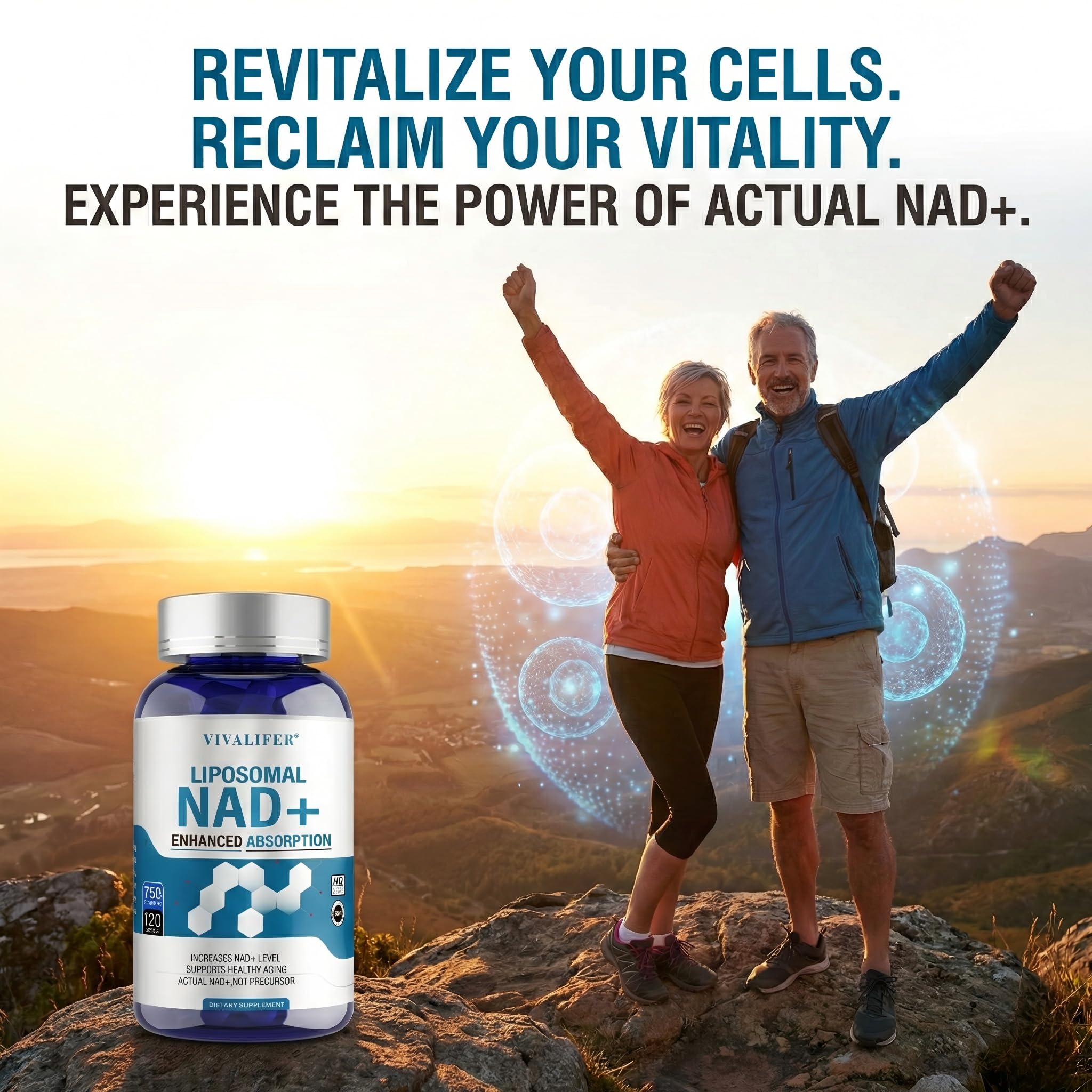 Liposomal NAD+ Supplement 750mg - 120 Capsules NMN Alternative Superior Absorption & Bioavailability -True Nicotinamide Adenine Dinucleotide for Cellular Energy, DNA Repair Support & Healthy Aging DQQI buy supplements canada