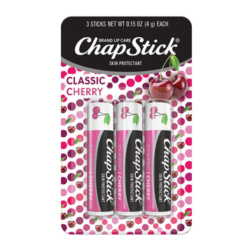 ChapStick Classic Skin Protectant Flavored Lip Balm Tube, Cherry Flavor, 0.15 Ounce (Pack of 3) ChapStick buy supplements canada
