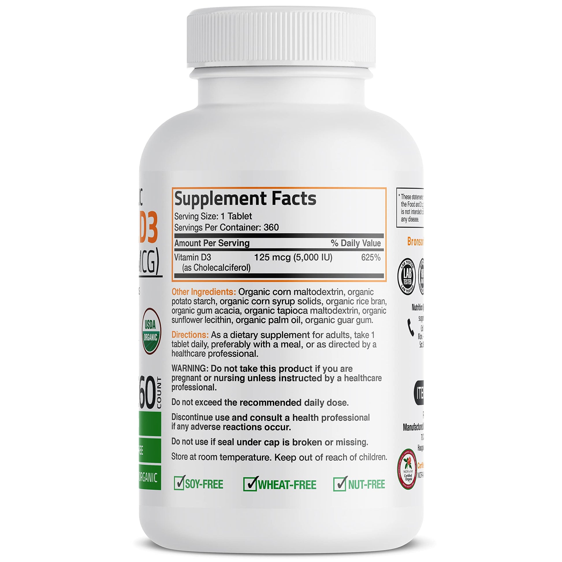 Bronson Vitamin D3 5,000 IU (1 Year Supply) for Immune Support, Healthy Muscle Bronson buy supplements canada