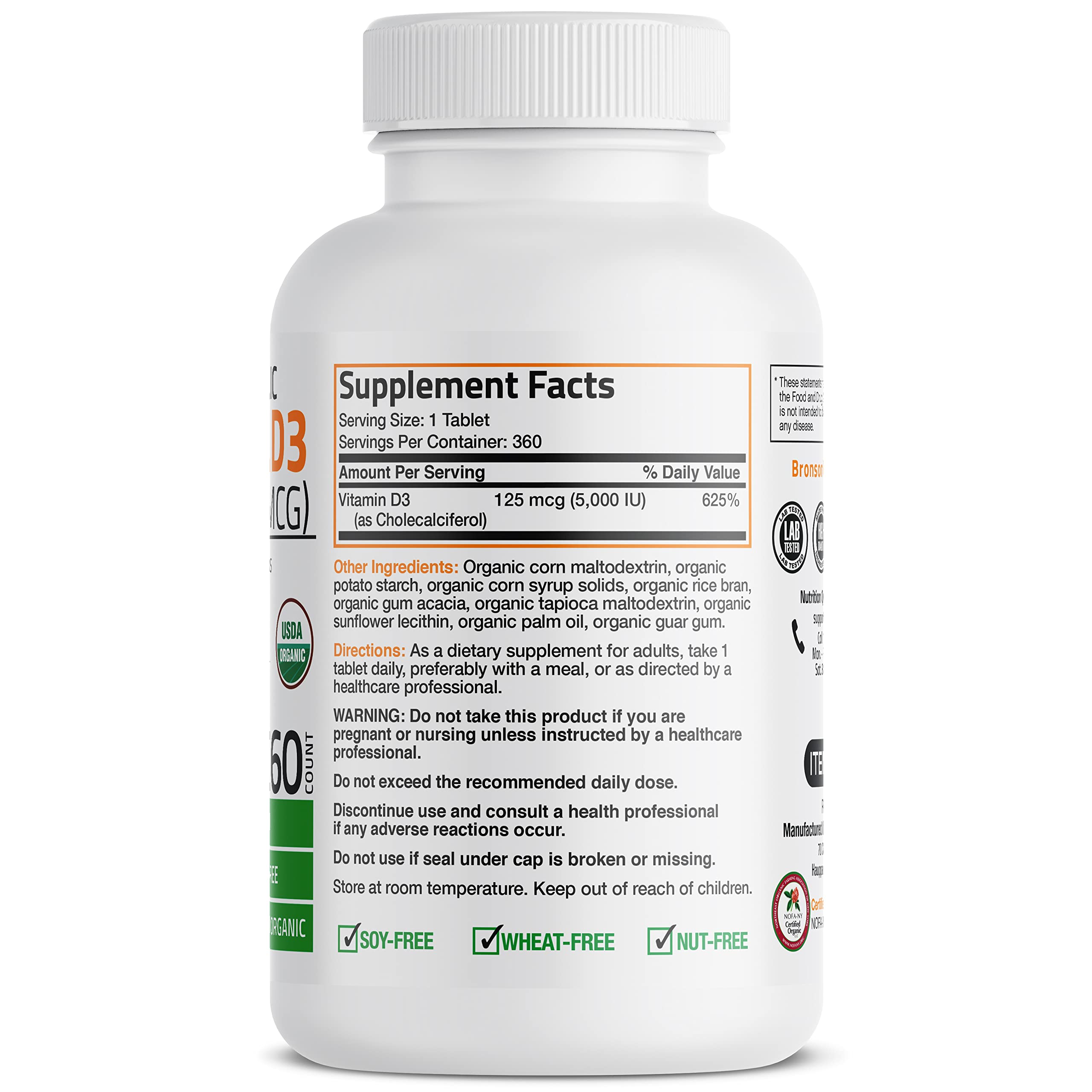Bronson Vitamin D3 5,000 IU (1 Year Supply) for Immune Support, Healthy Muscle Bronson buy supplements canada