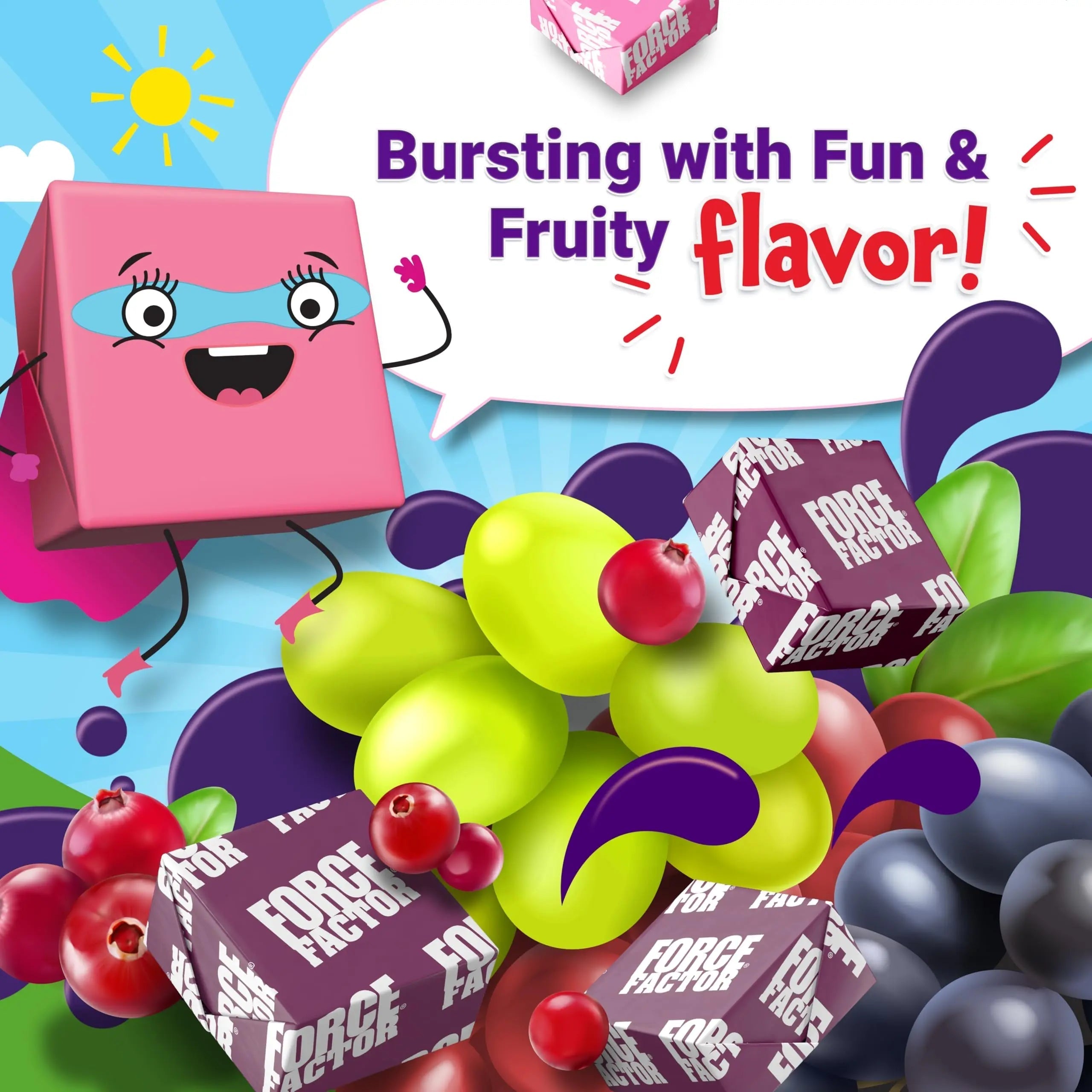 Force Factor Kids Superfood Super Chews, Kids Vitamins C & D, Immune Support Supplement with Antioxidant Support from Powdered Fruits & Veggies Force Factor buy supplements canada