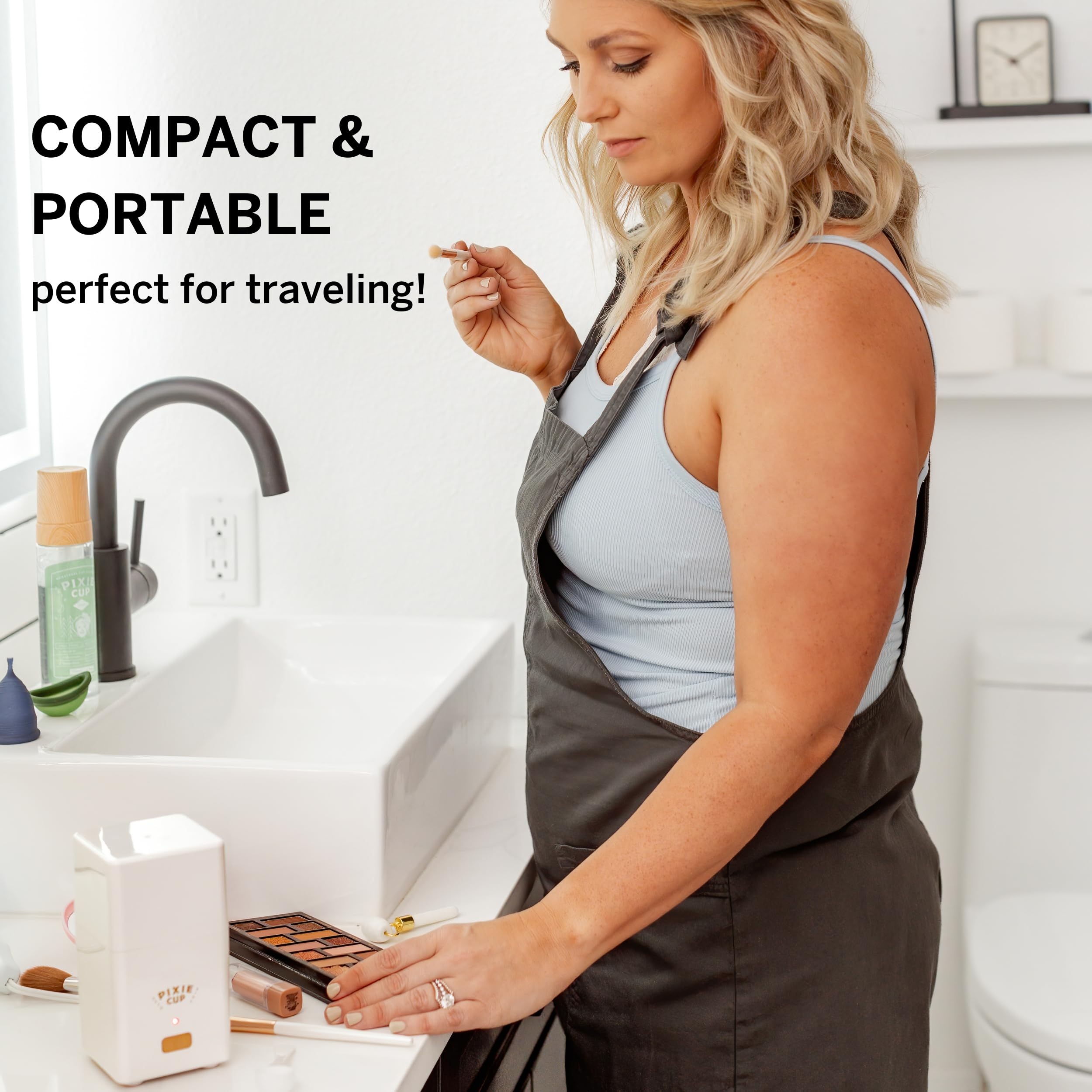 Pixie Menstrual Cup Sterilizer Cleaner Machine - The Only Hinged Lid Steamer & Drying Stand Pixie Cup buy supplements canada