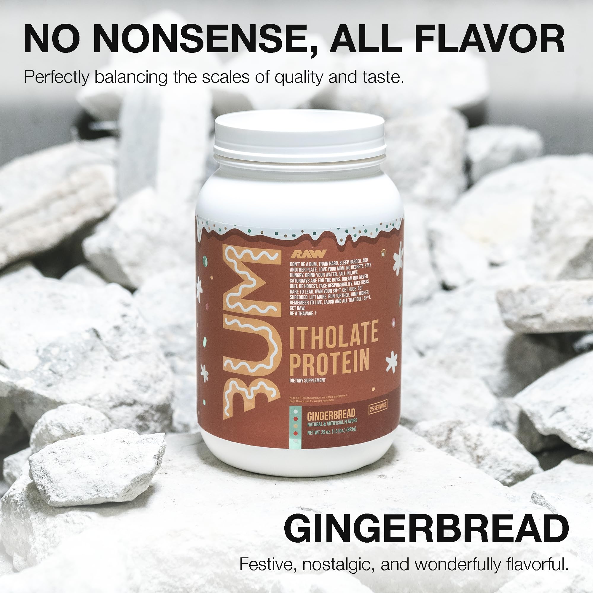 RAW Whey Isolate Protein Powder, Gingerbread (CBUM Itholate Protein) - 100% Grass RAW buy supplements canada